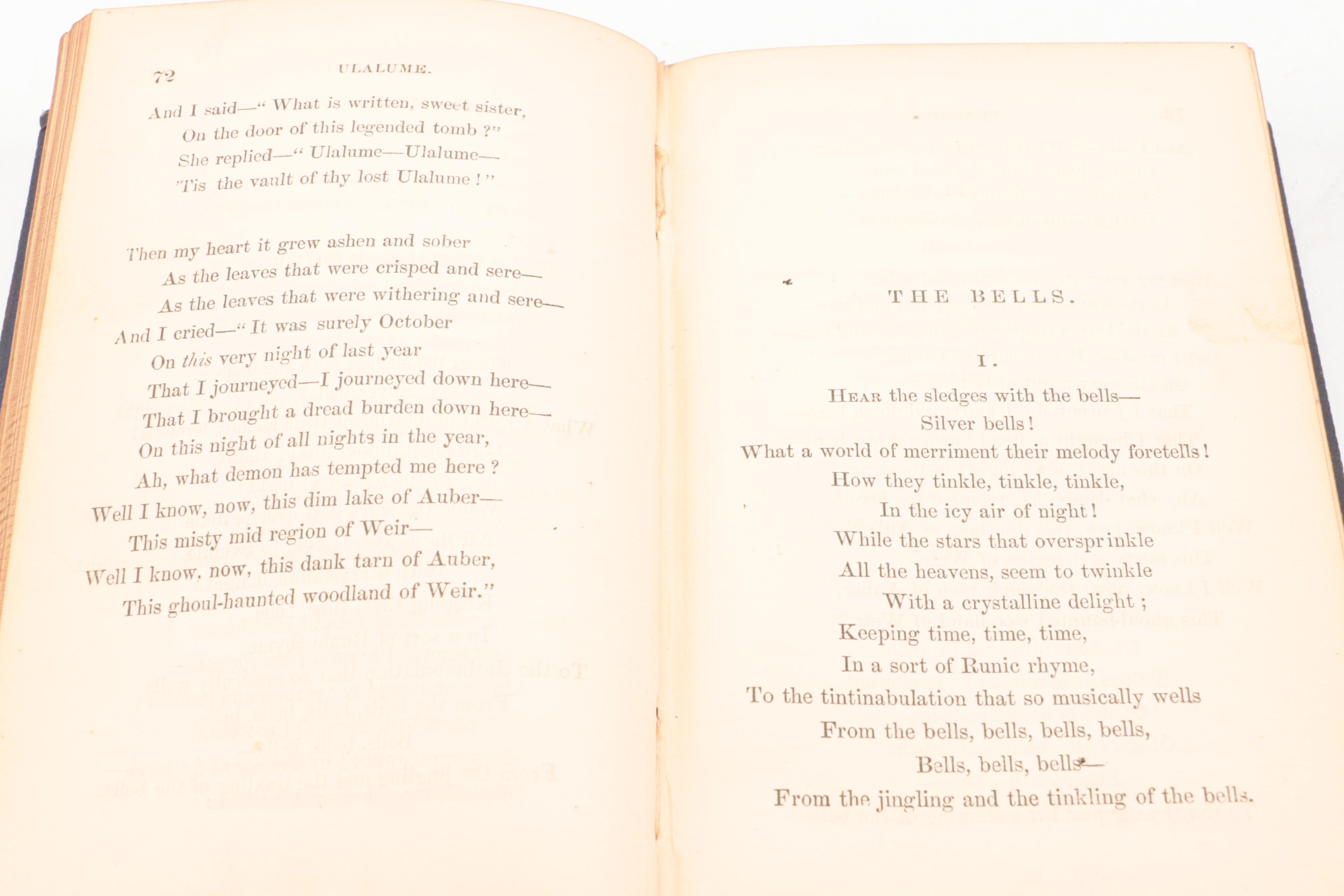 "The Poems of Edgar Allan Poe" and More Poetry Books, Mid-19th Century