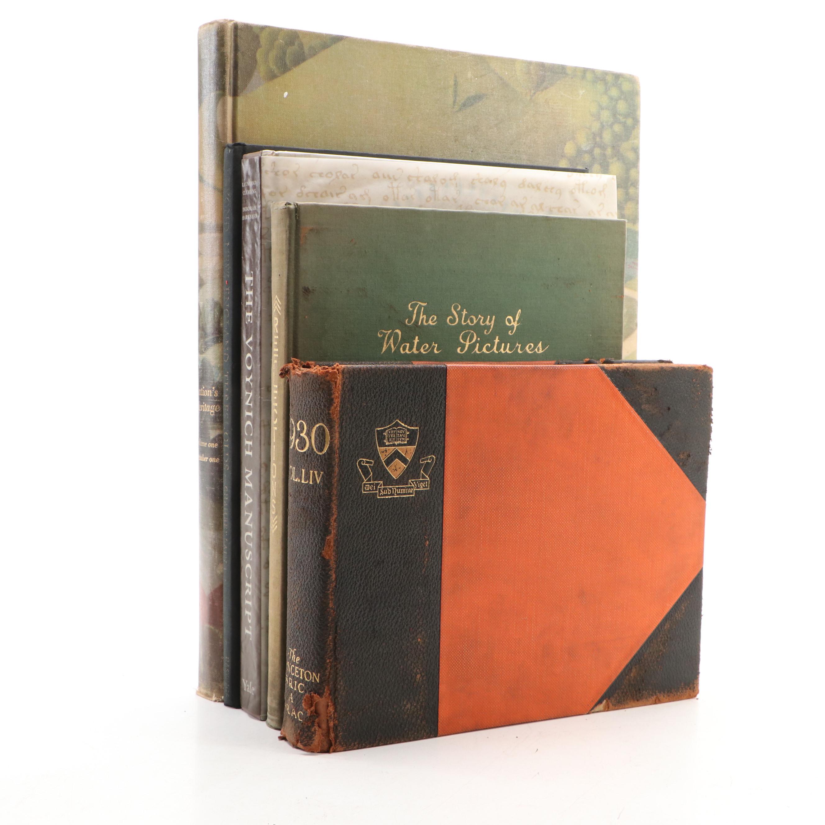 First Edition "The Voynich Manuscript" Edited by Raymond Clemens and More Books