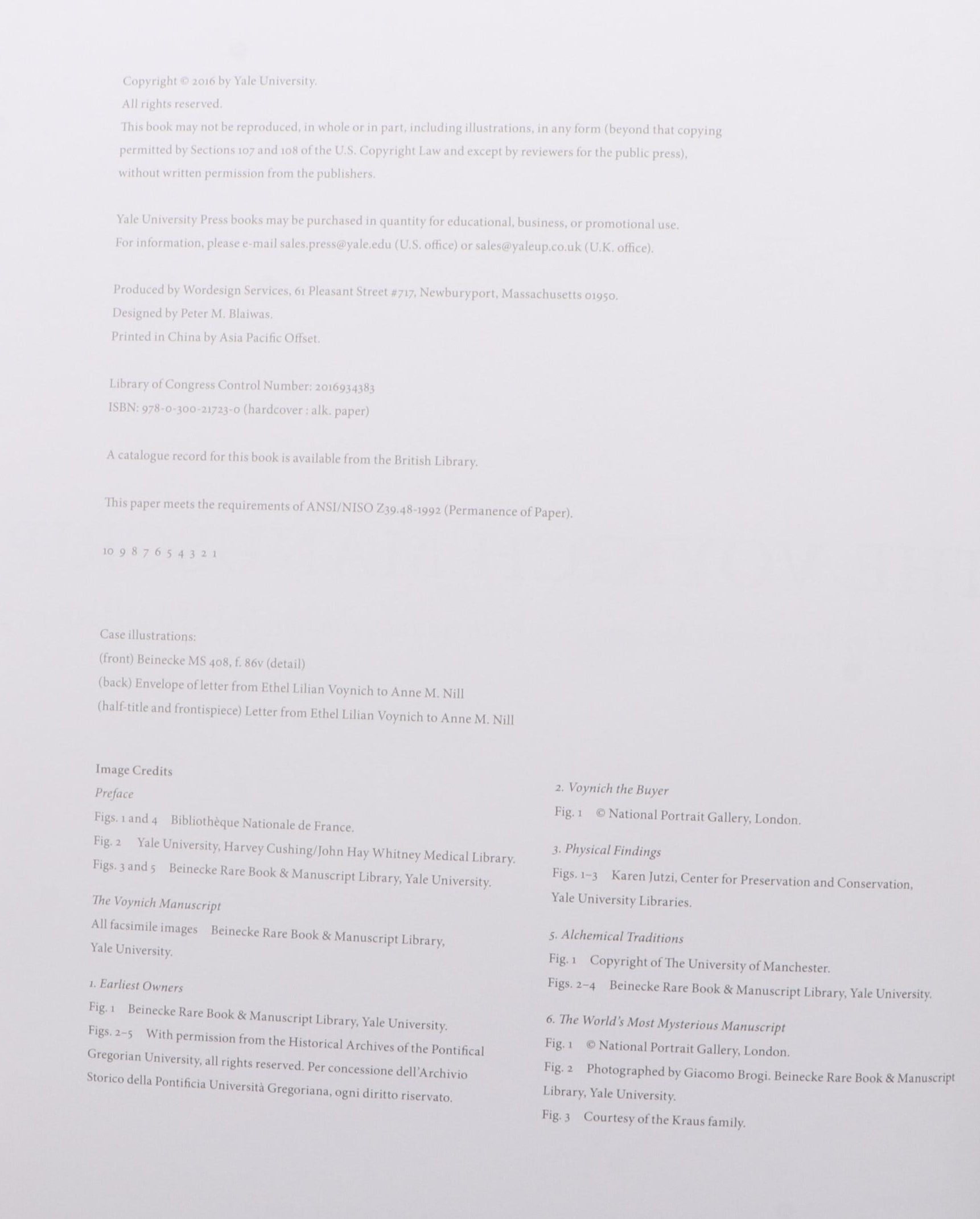 First Edition "The Voynich Manuscript" Edited by Raymond Clemens and More Books