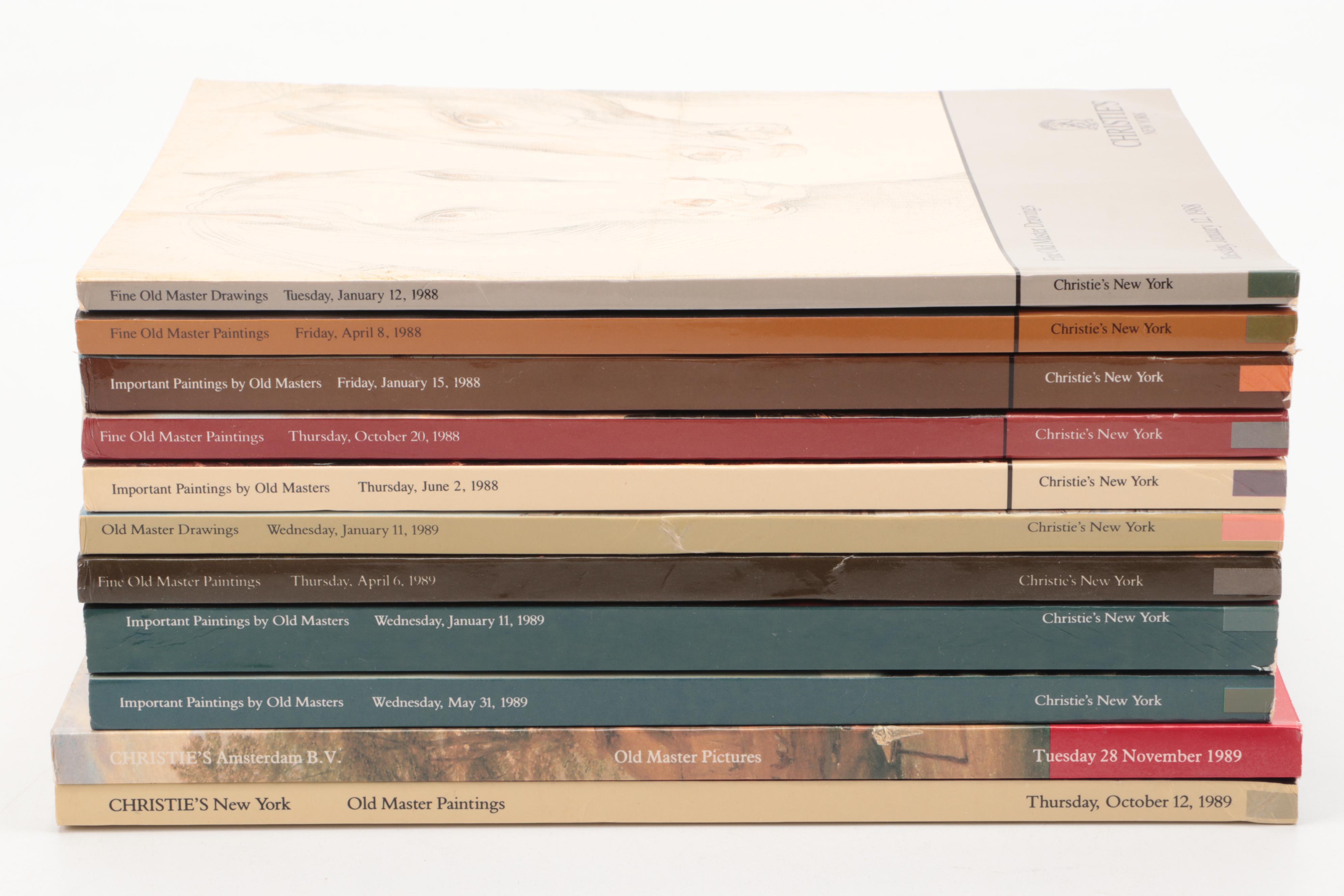 Christie's Old Master Paintings and Drawings Auction Catalogs, Late 20th Century