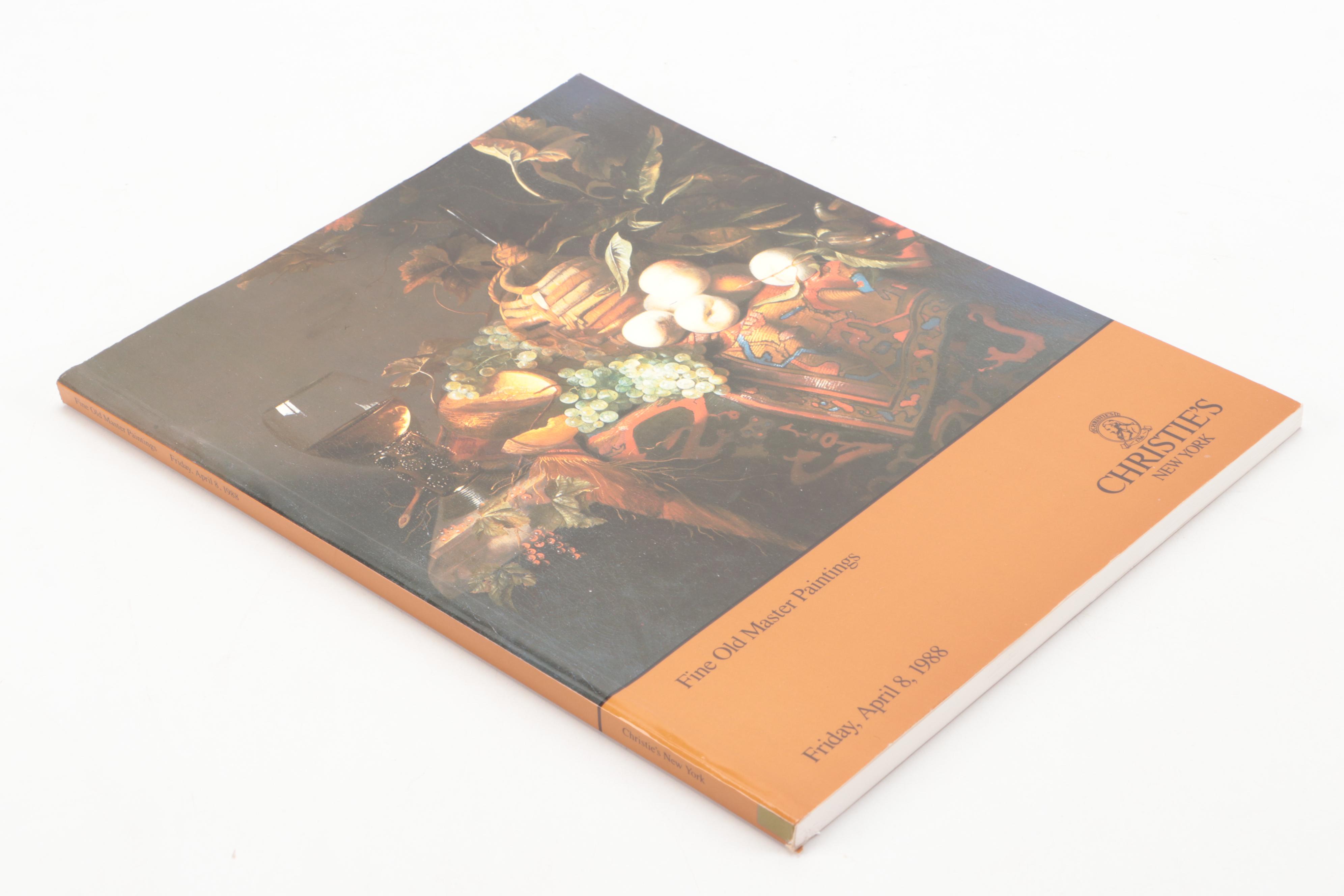 Christie's Old Master Paintings and Drawings Auction Catalogs, Late 20th Century