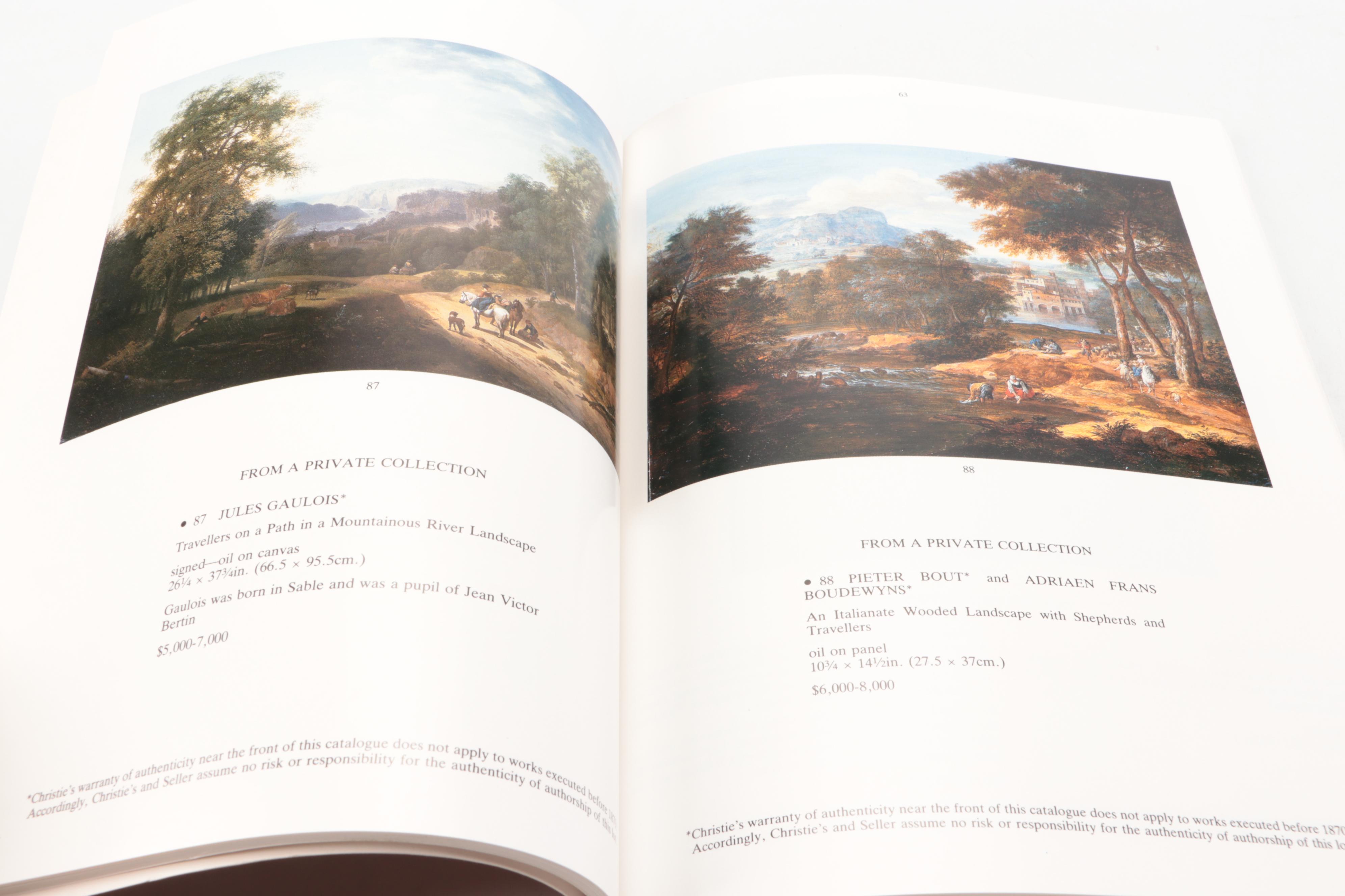 Christie's Old Master Paintings and Drawings Auction Catalogs, Late 20th Century