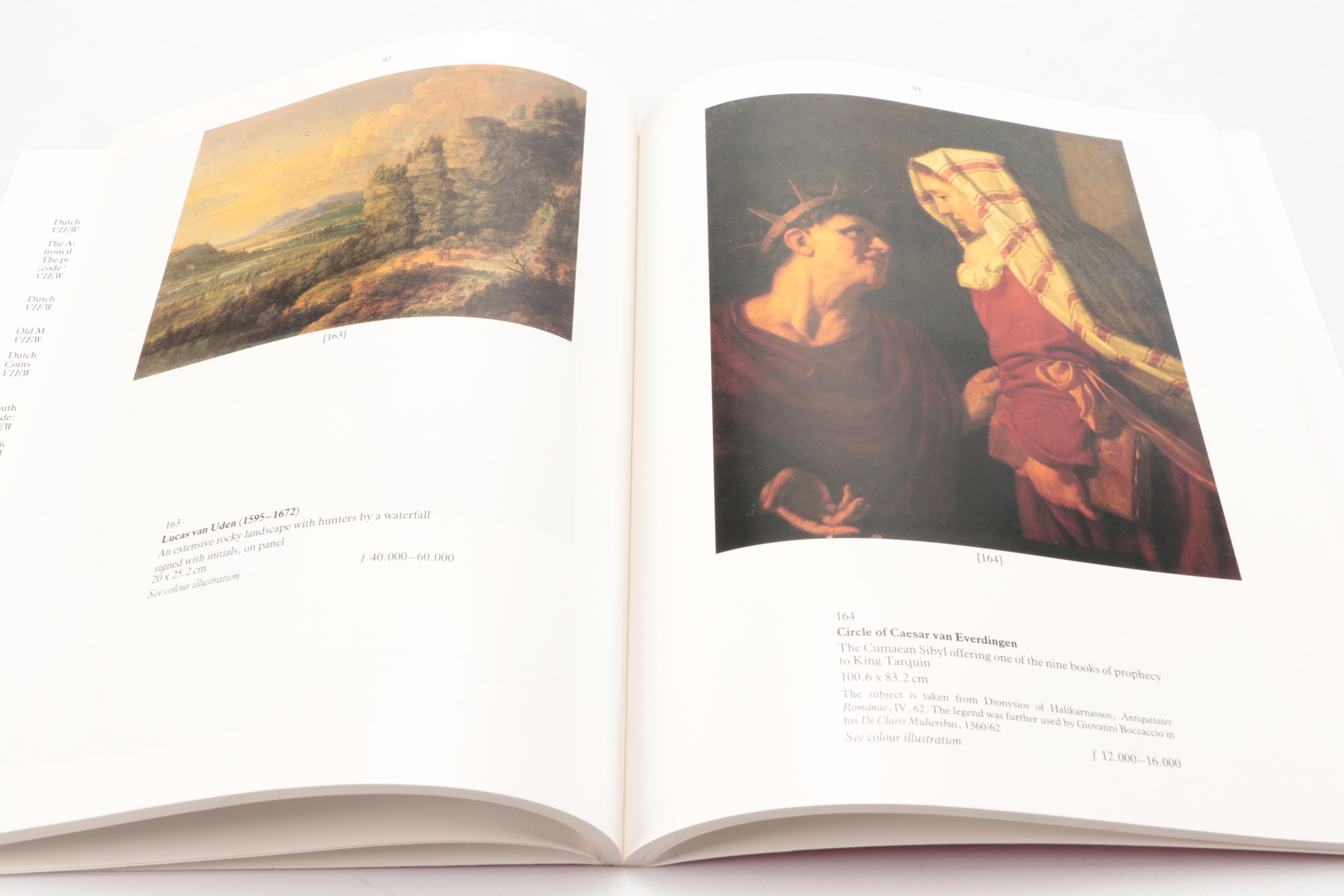 Christie's Old Master Paintings and Drawings Auction Catalogs, Late 20th Century