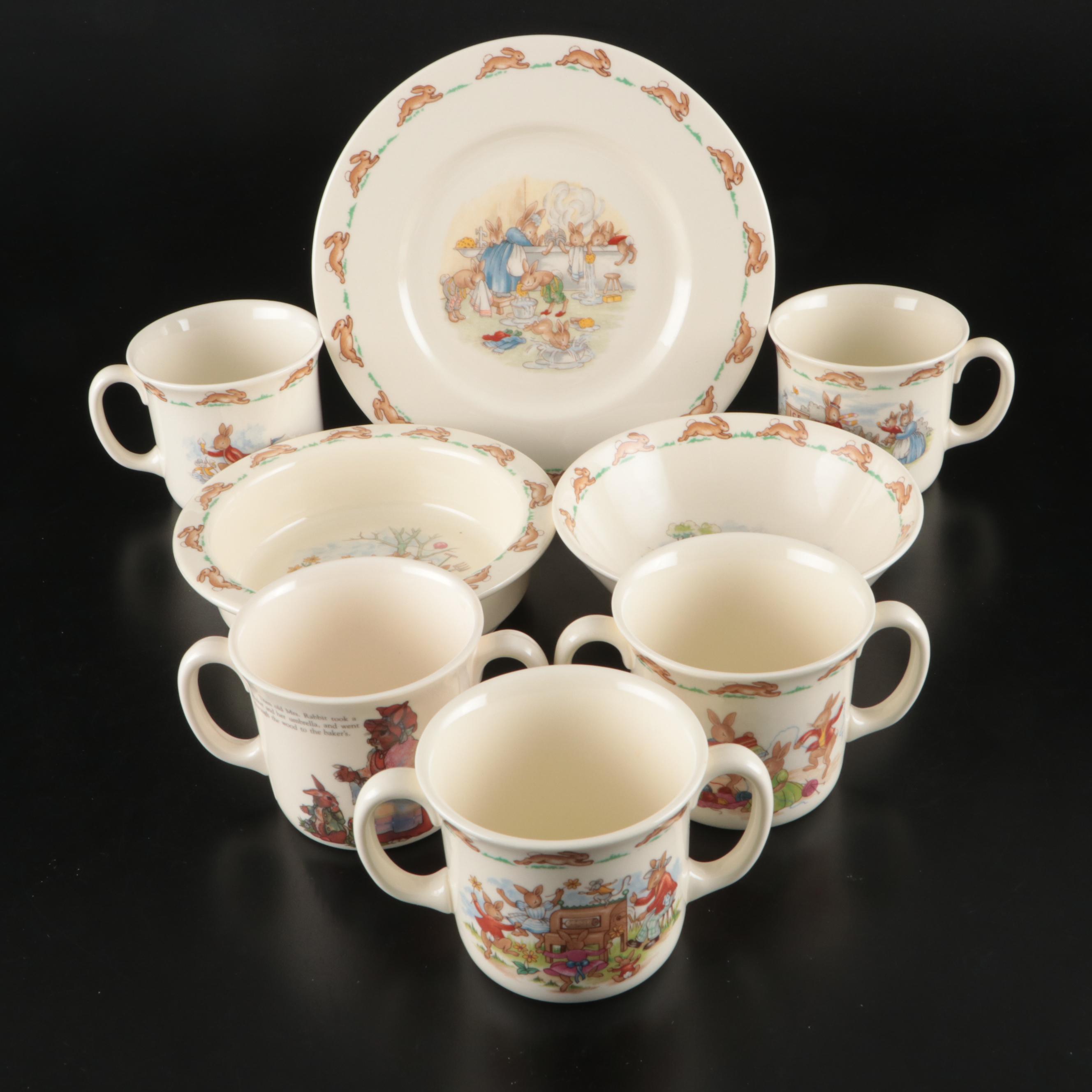 Royal Doulton "Bunnykins" and Tempest Co. "Peter Rabbit" Children's Dinnerware