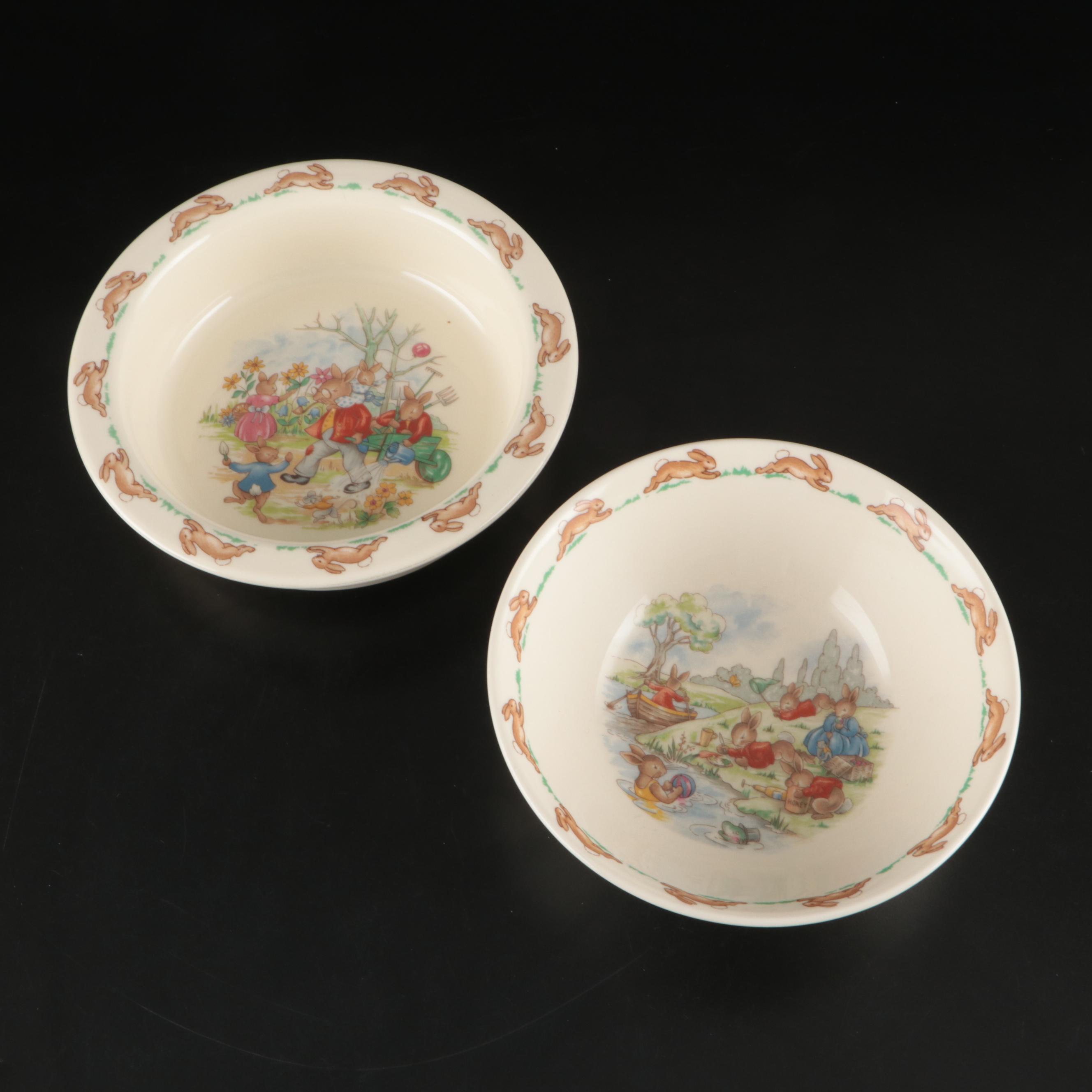 Royal Doulton "Bunnykins" and Tempest Co. "Peter Rabbit" Children's Dinnerware