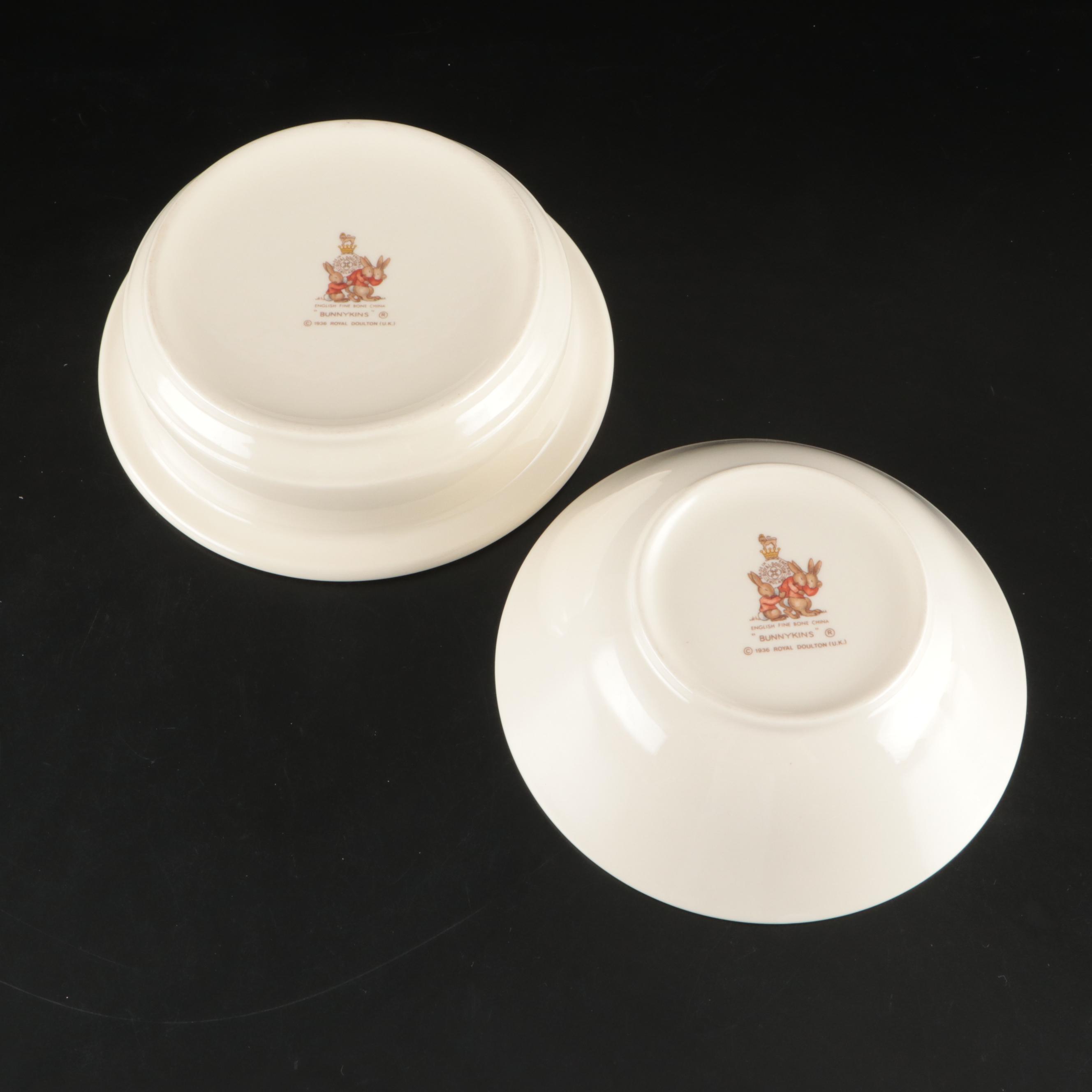 Royal Doulton "Bunnykins" and Tempest Co. "Peter Rabbit" Children's Dinnerware