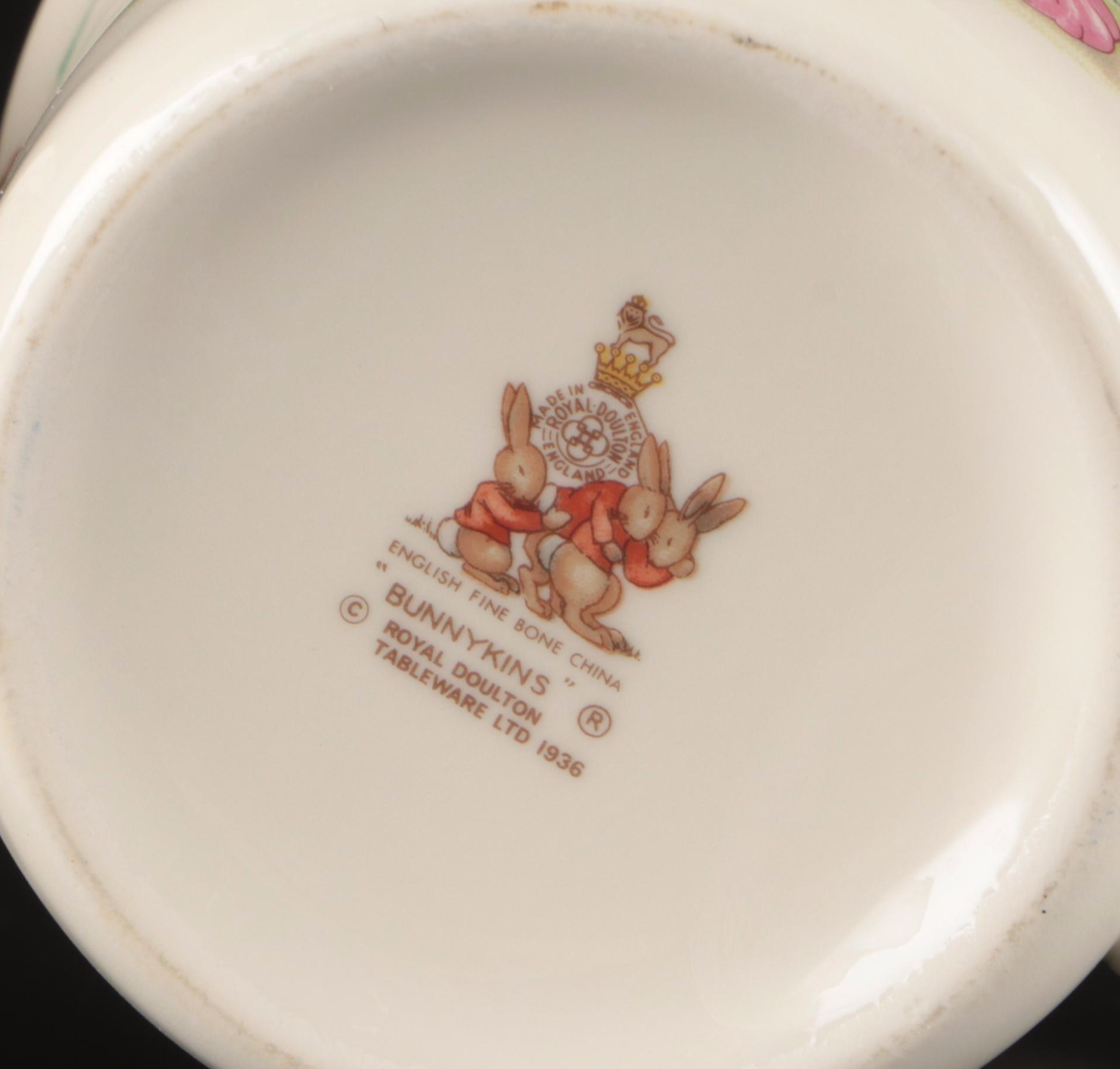 Royal Doulton "Bunnykins" and Tempest Co. "Peter Rabbit" Children's Dinnerware