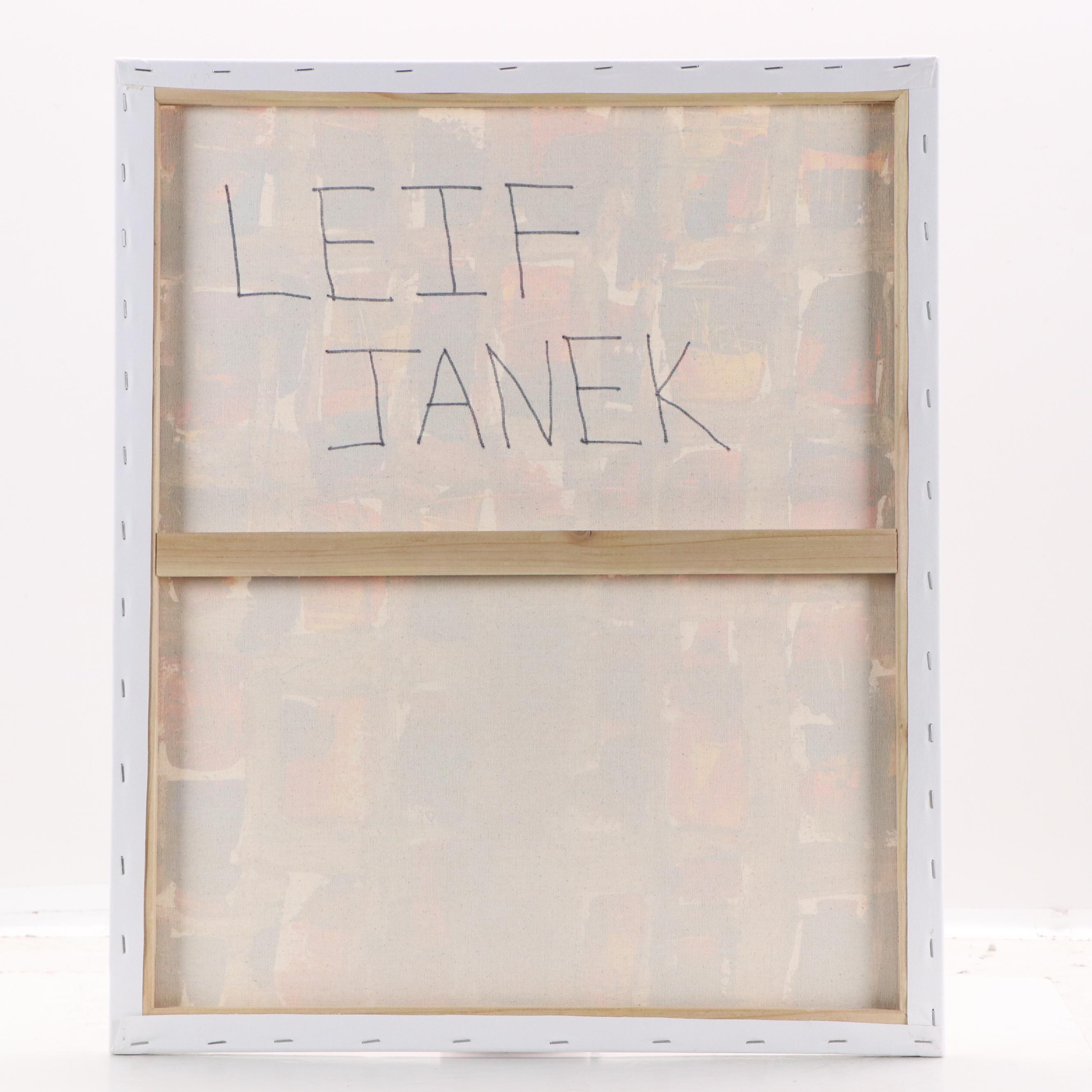 Leif Janek Abstract Acrylic Painting, 21st Century