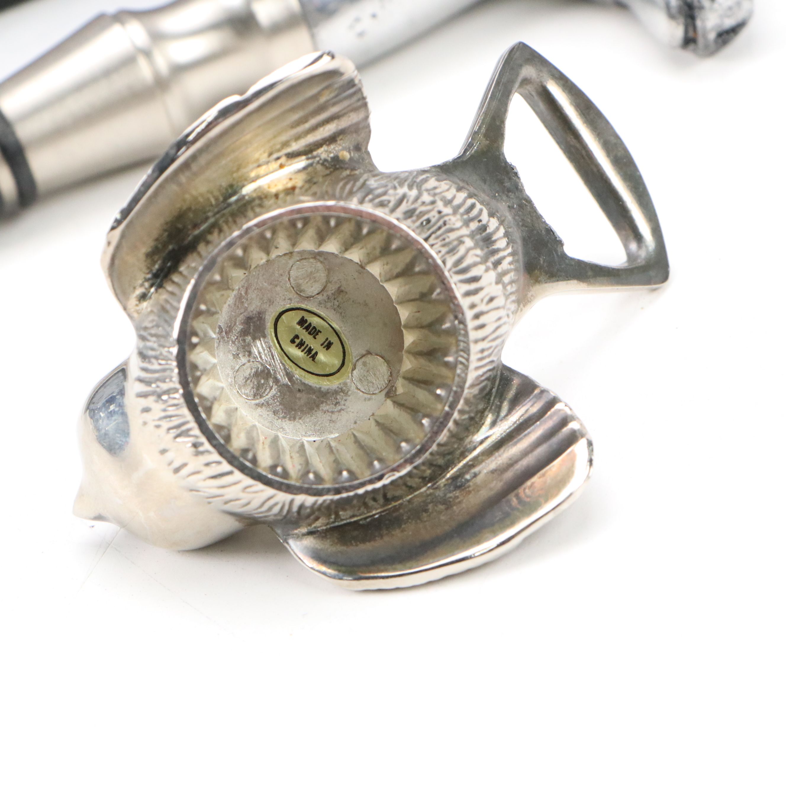 Metal Horse Weather Vane Remnant with Wood Serving Board and Other Bar Tools