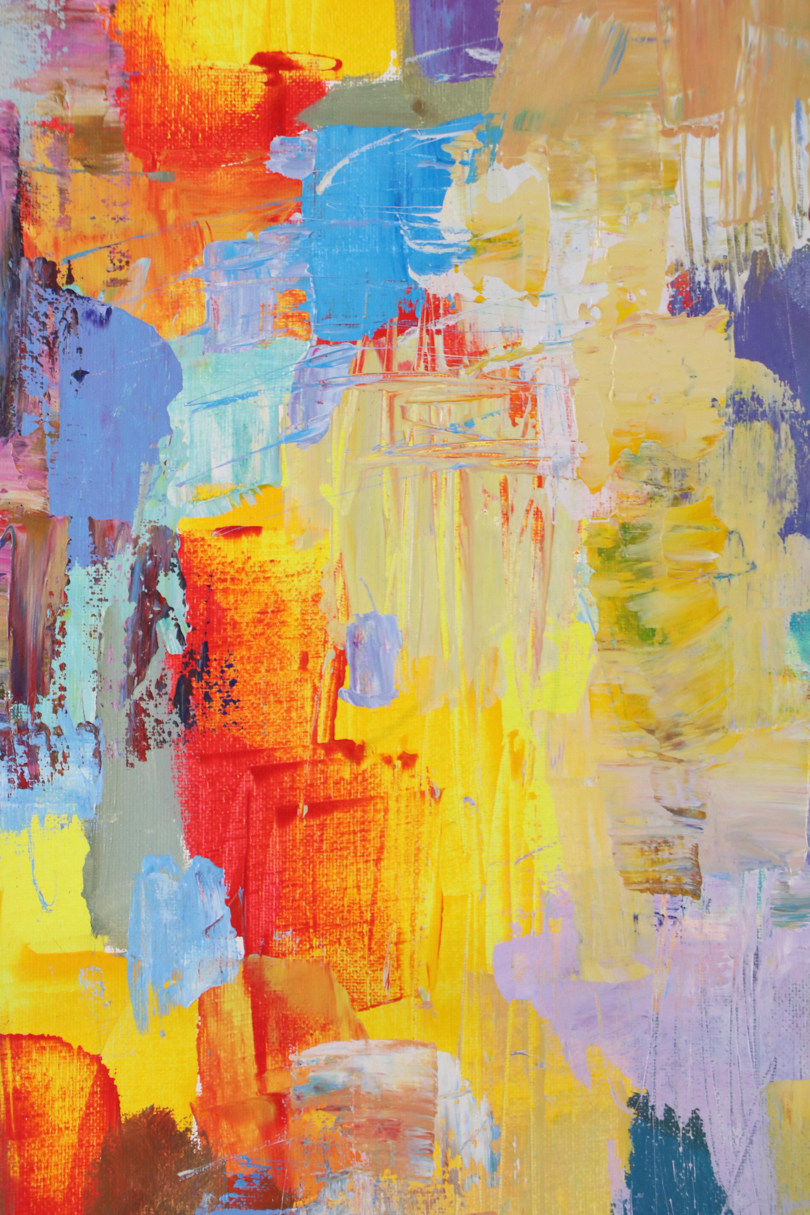 Leif Janek Abstract Acrylic Painting, 21st Century