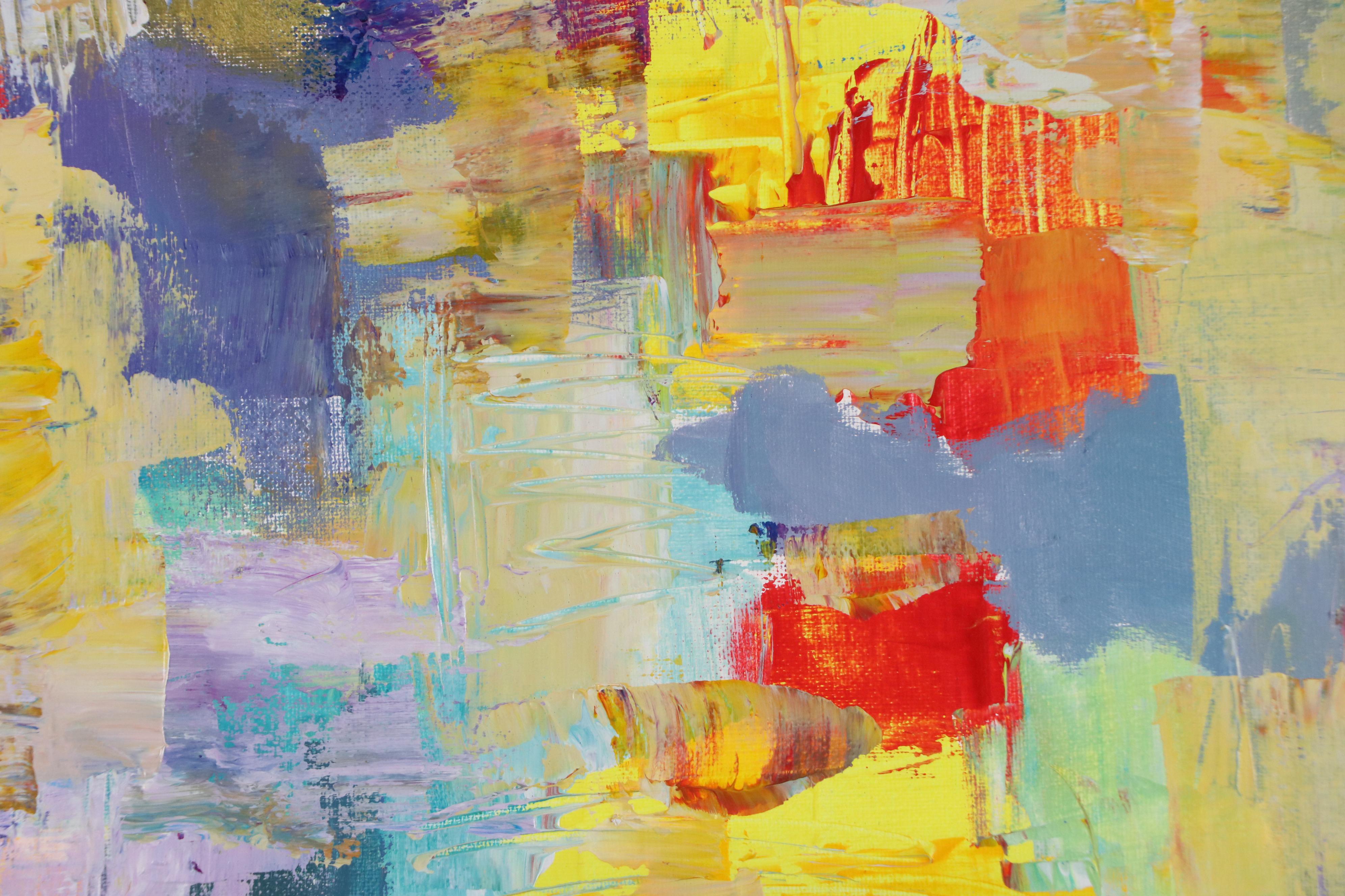 Leif Janek Abstract Acrylic Painting, 21st Century