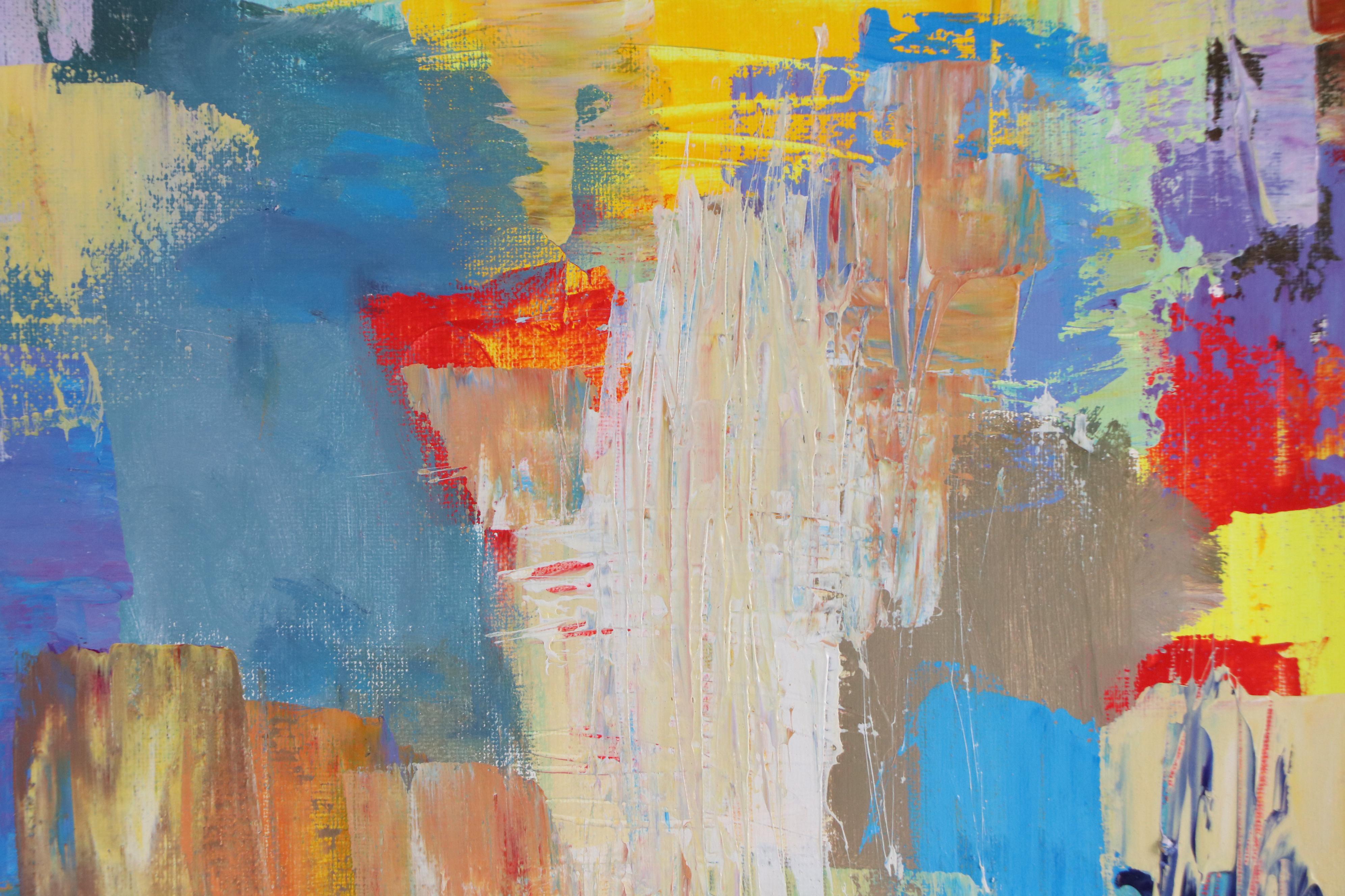 Leif Janek Abstract Acrylic Painting, 21st Century