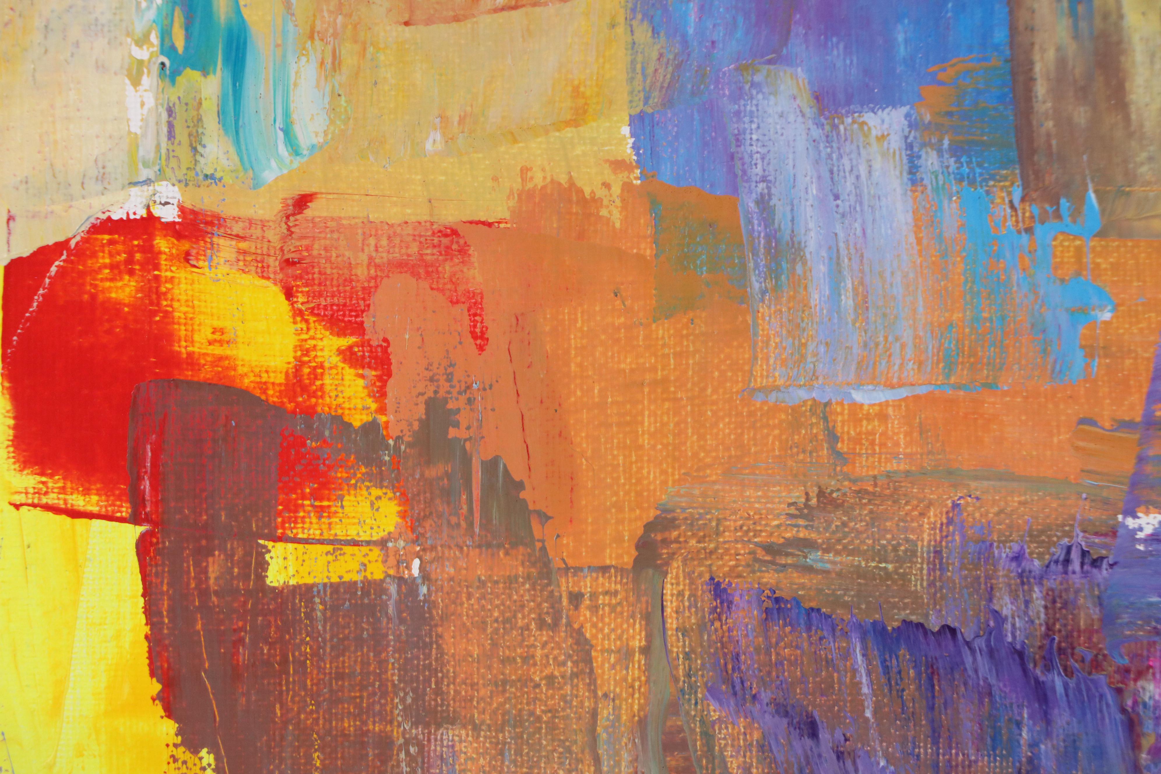 Leif Janek Abstract Acrylic Painting, 21st Century