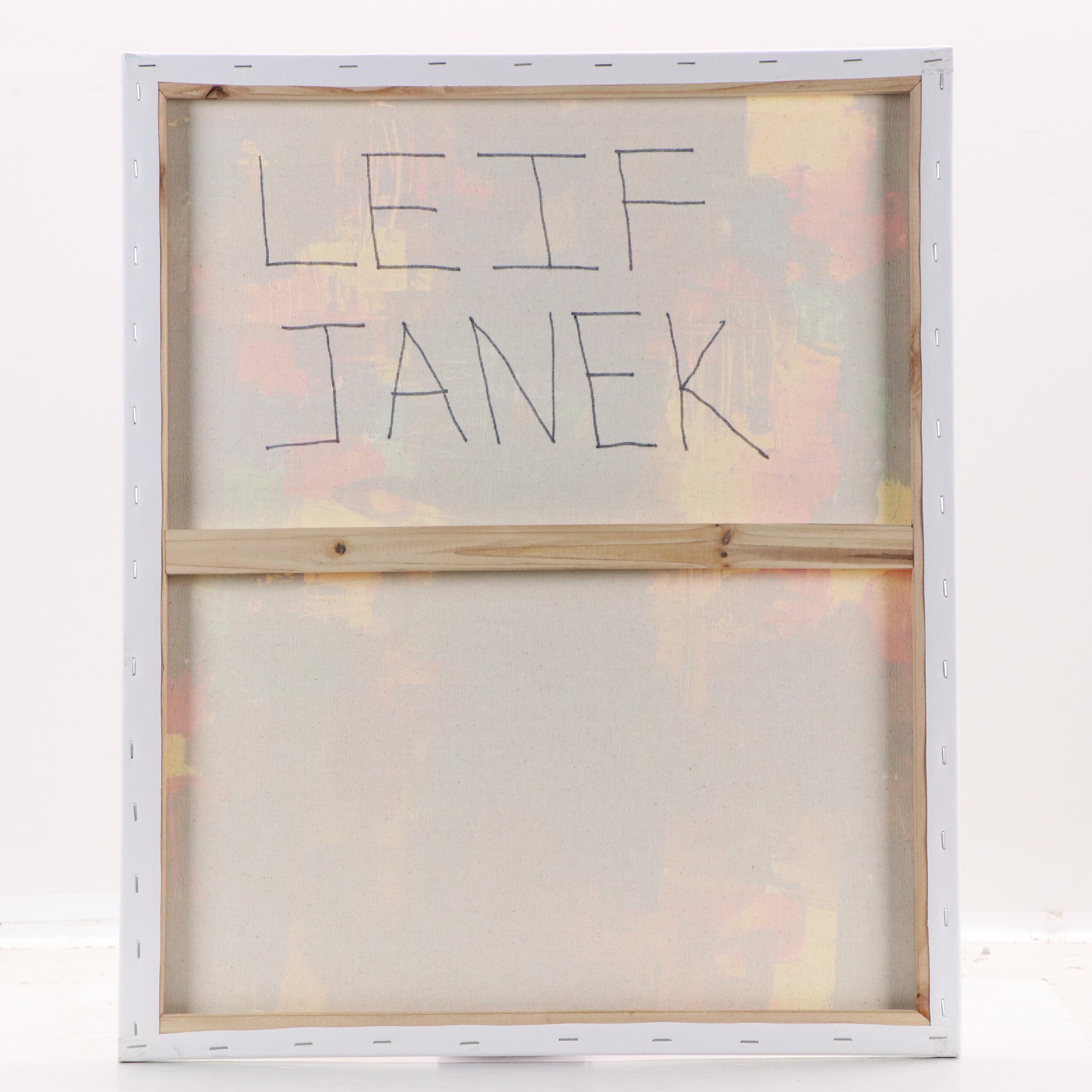 Leif Janek Abstract Acrylic Painting, 21st Century