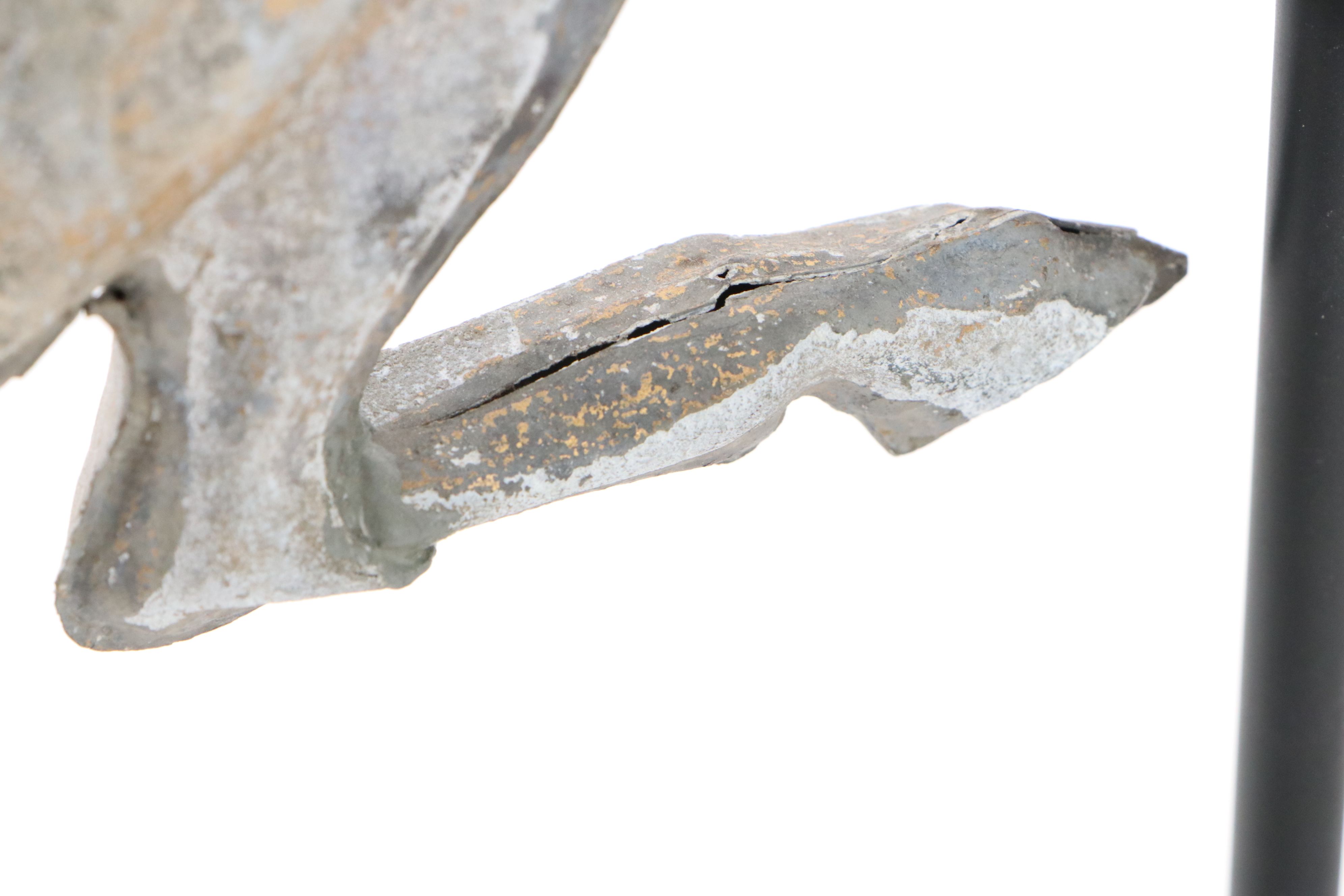 Metal Horse Weather Vane Remnant with Wood Serving Board and Other Bar Tools