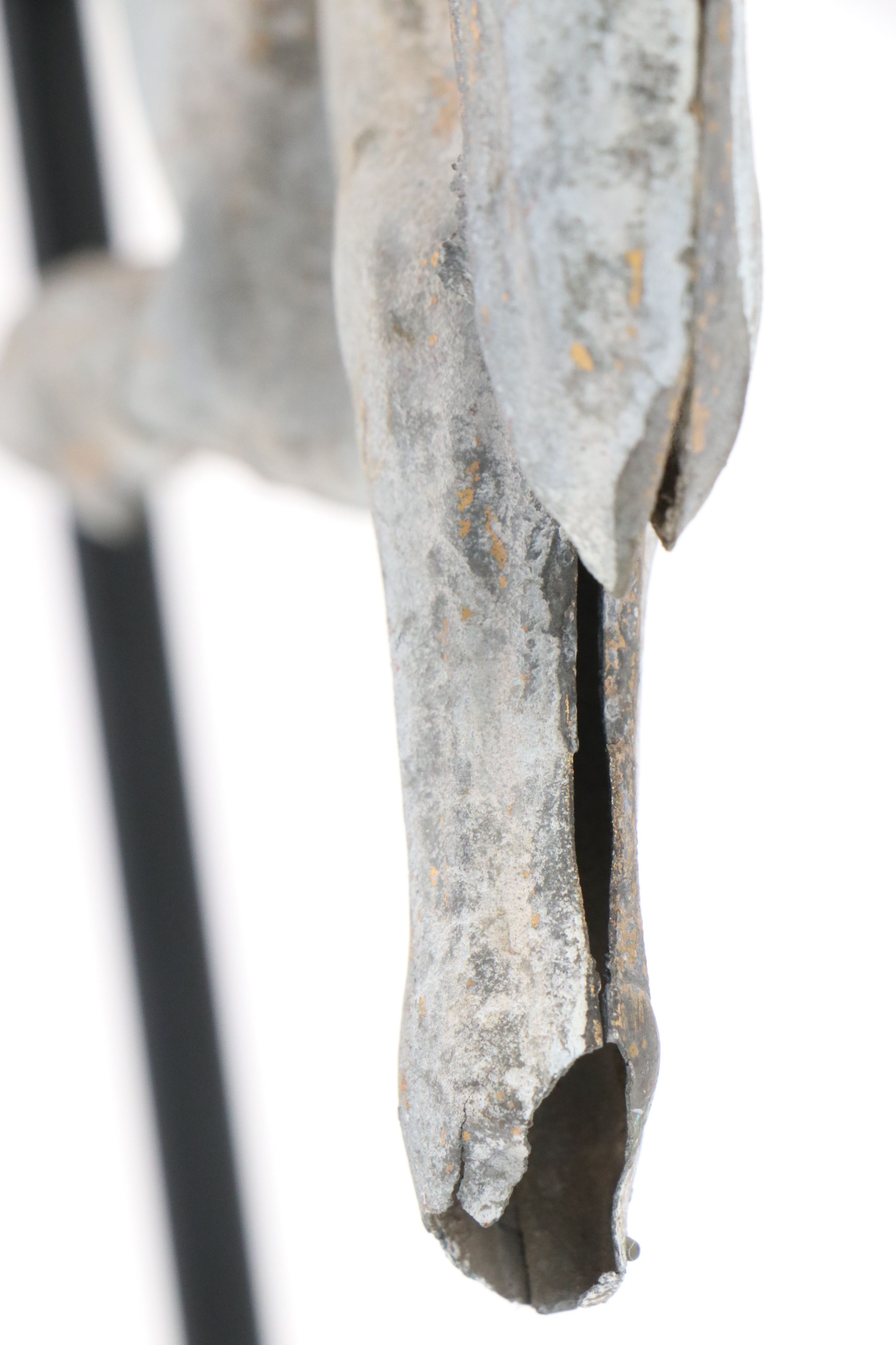 Metal Horse Weather Vane Remnant with Wood Serving Board and Other Bar Tools