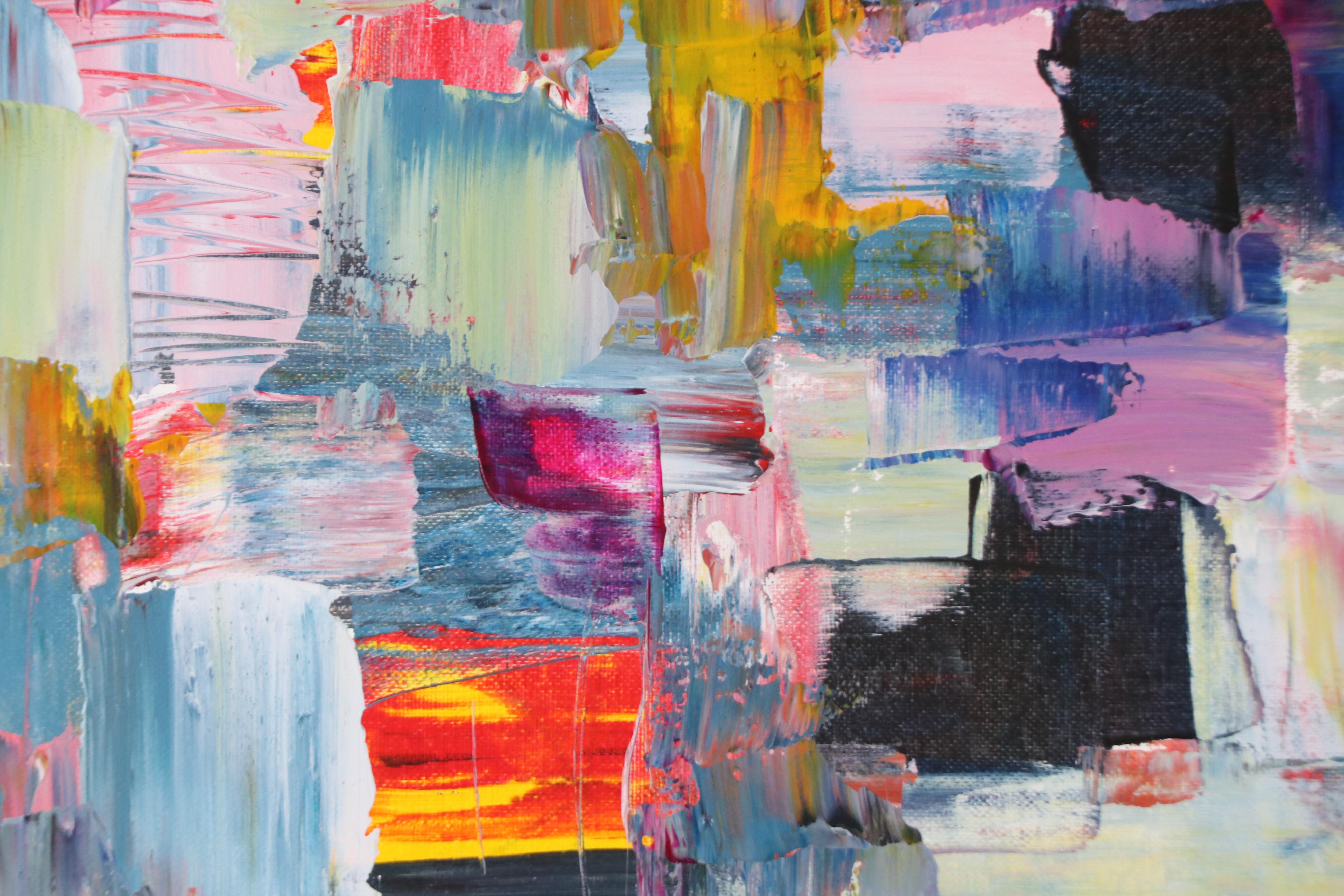 Leif Janek Abstract Acrylic Painting, 21st Century