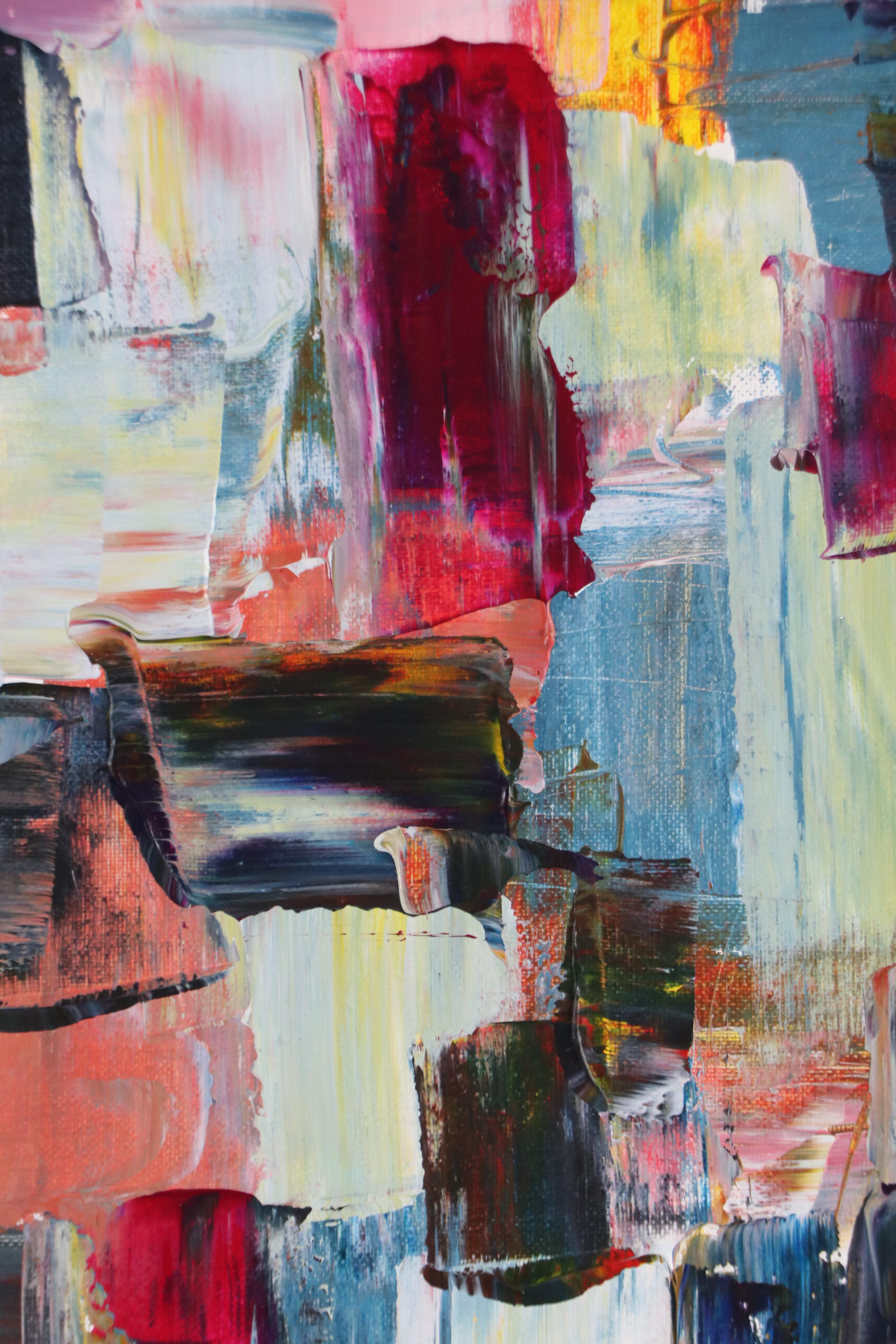 Leif Janek Abstract Acrylic Painting, 21st Century