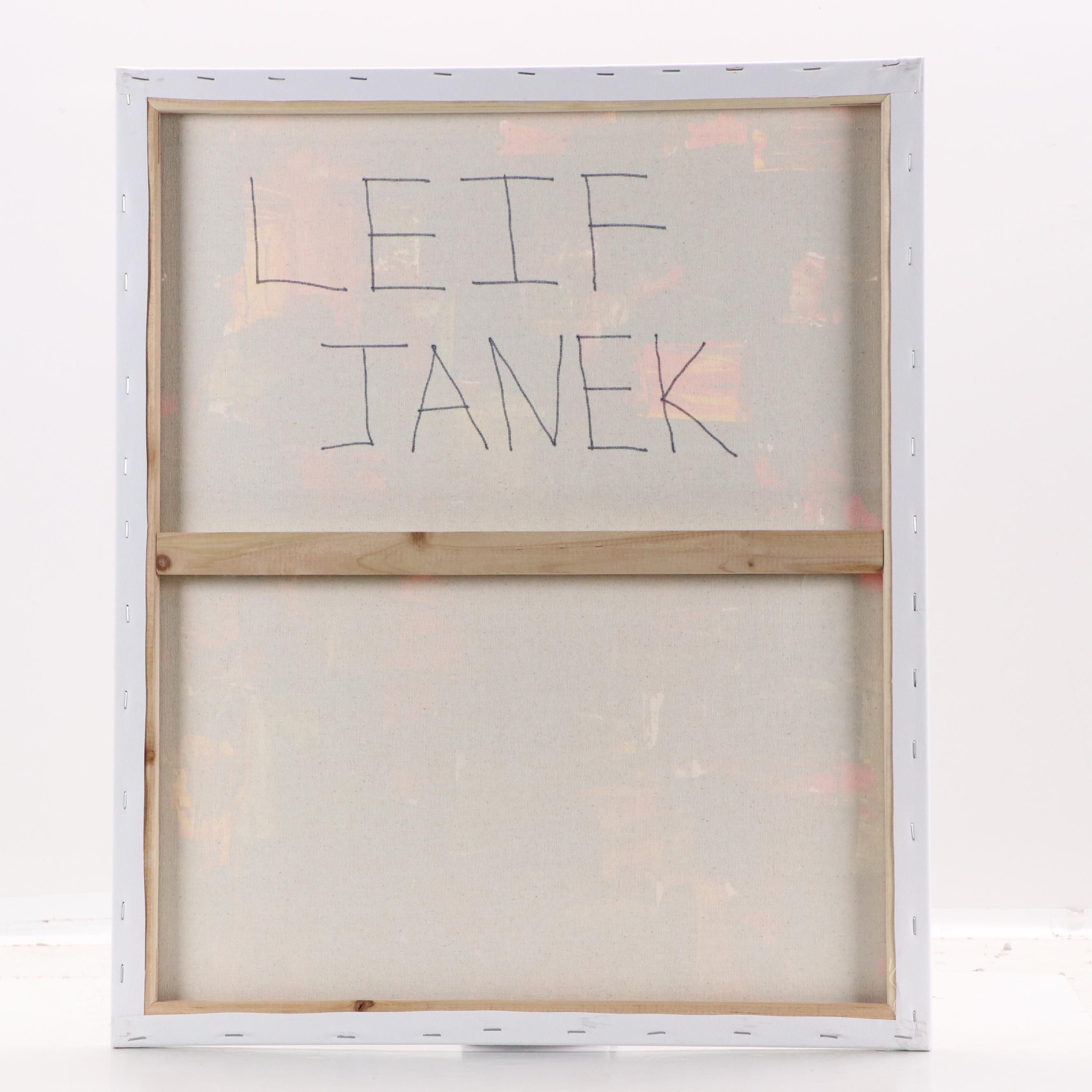 Leif Janek Abstract Acrylic Painting, 21st Century