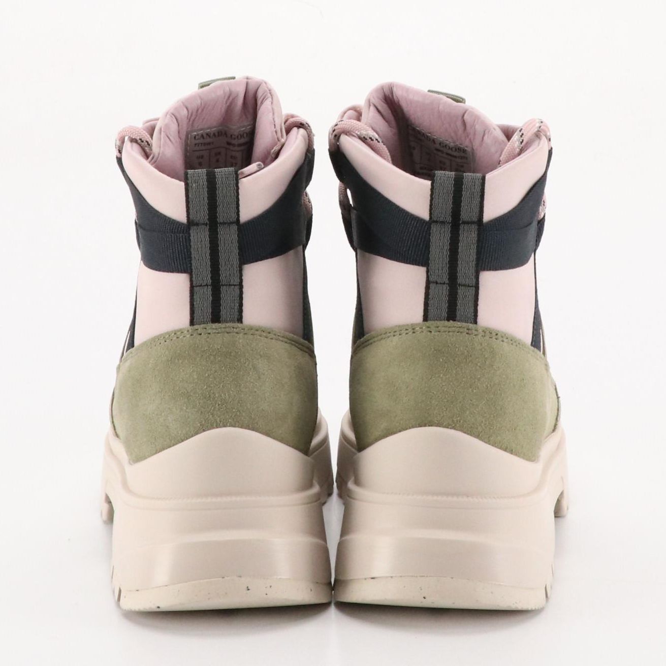 Canada Goose Journey Lite Boots in "Lucent Rose/Smokey Sage" Leather, With Box