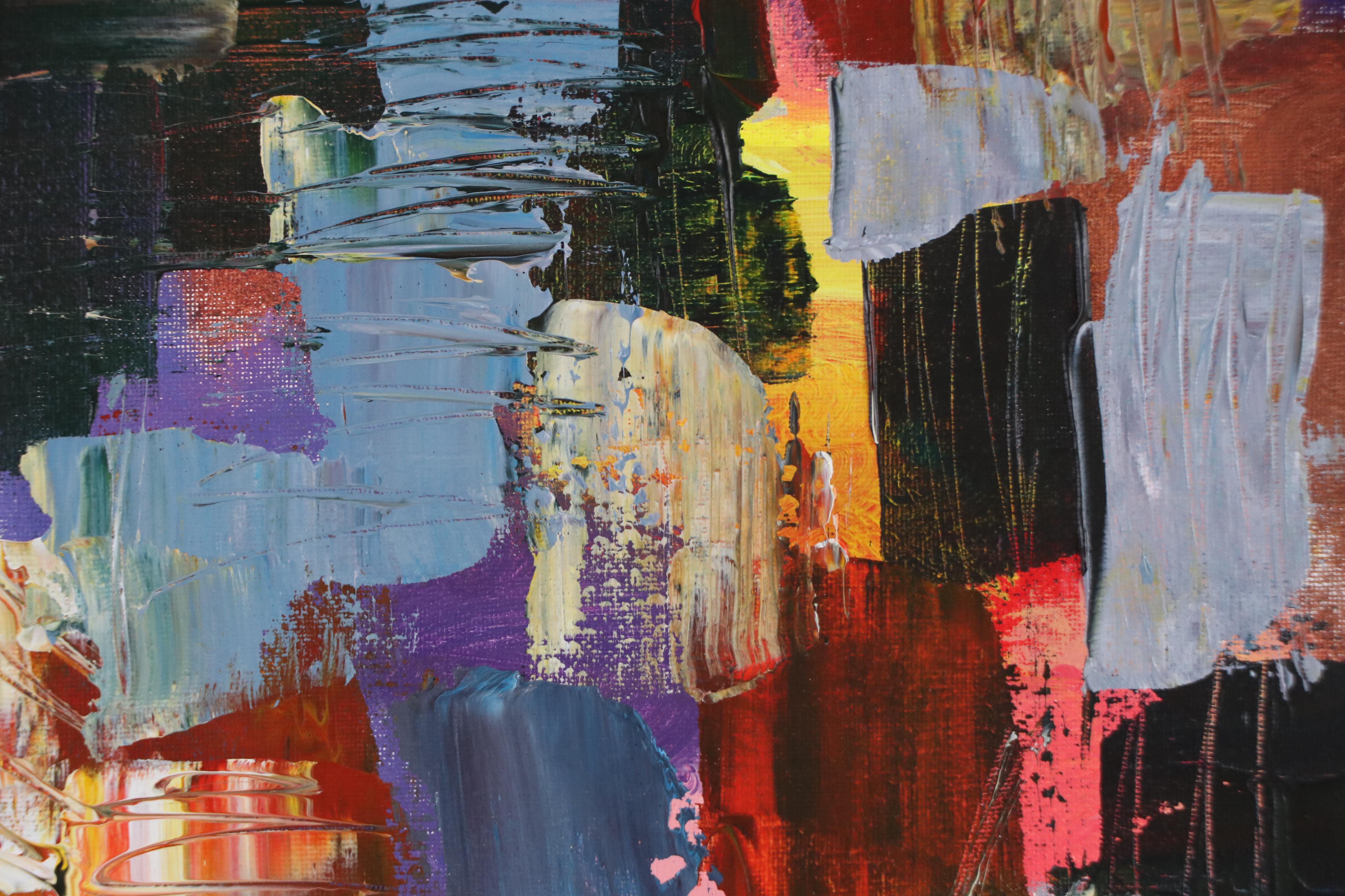 Leif Janek Abstract Acrylic Painting, 21st Century