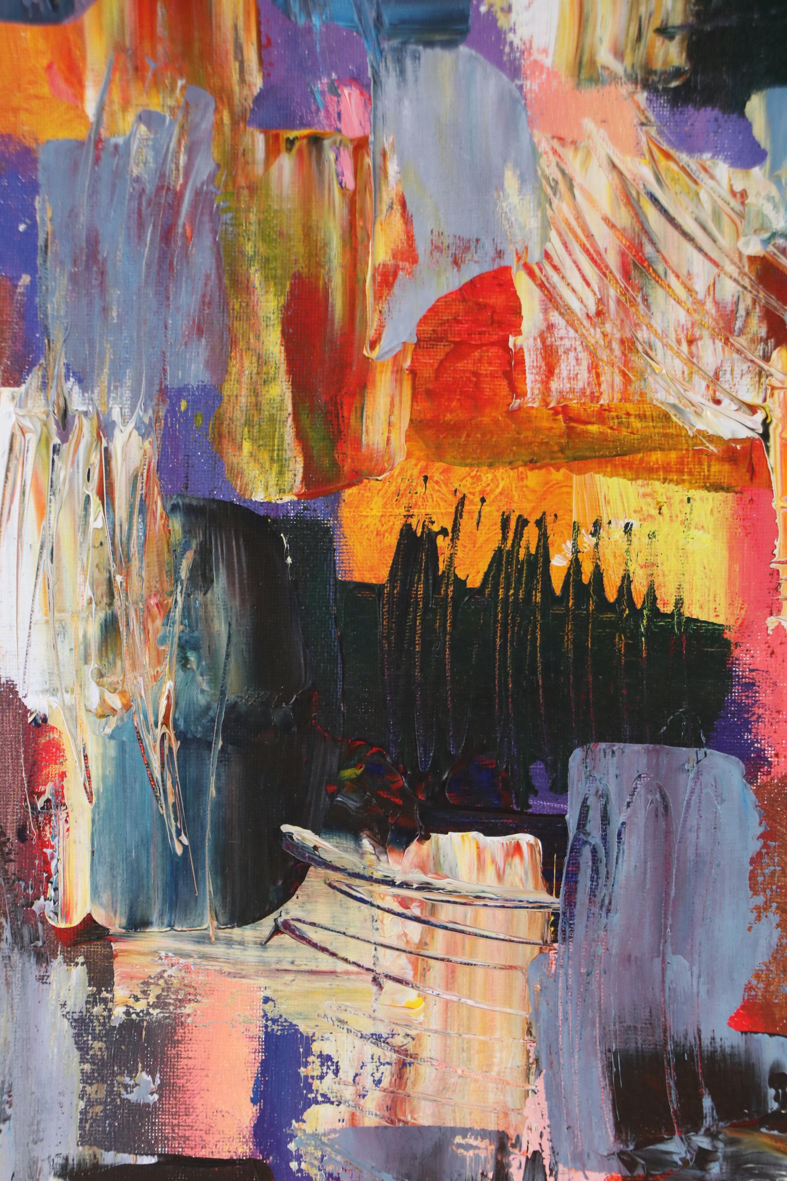 Leif Janek Abstract Acrylic Painting, 21st Century