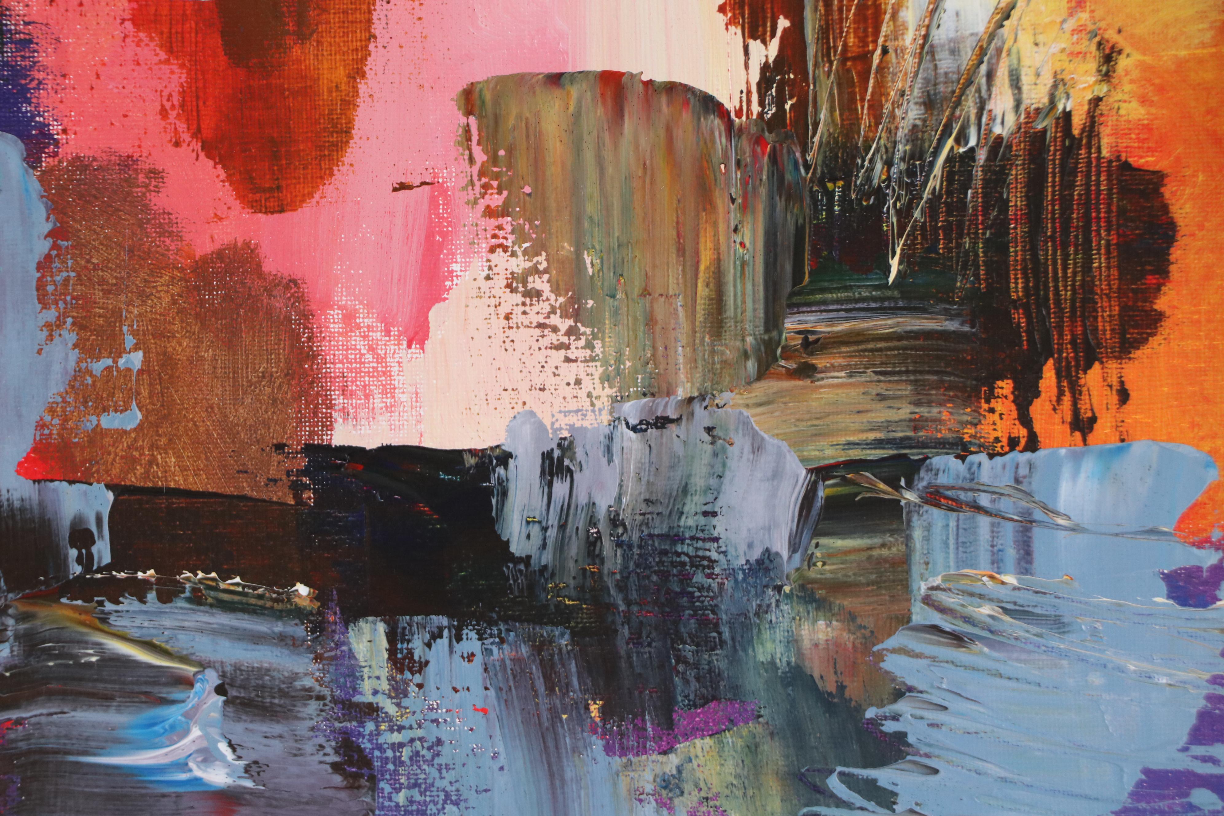 Leif Janek Abstract Acrylic Painting, 21st Century