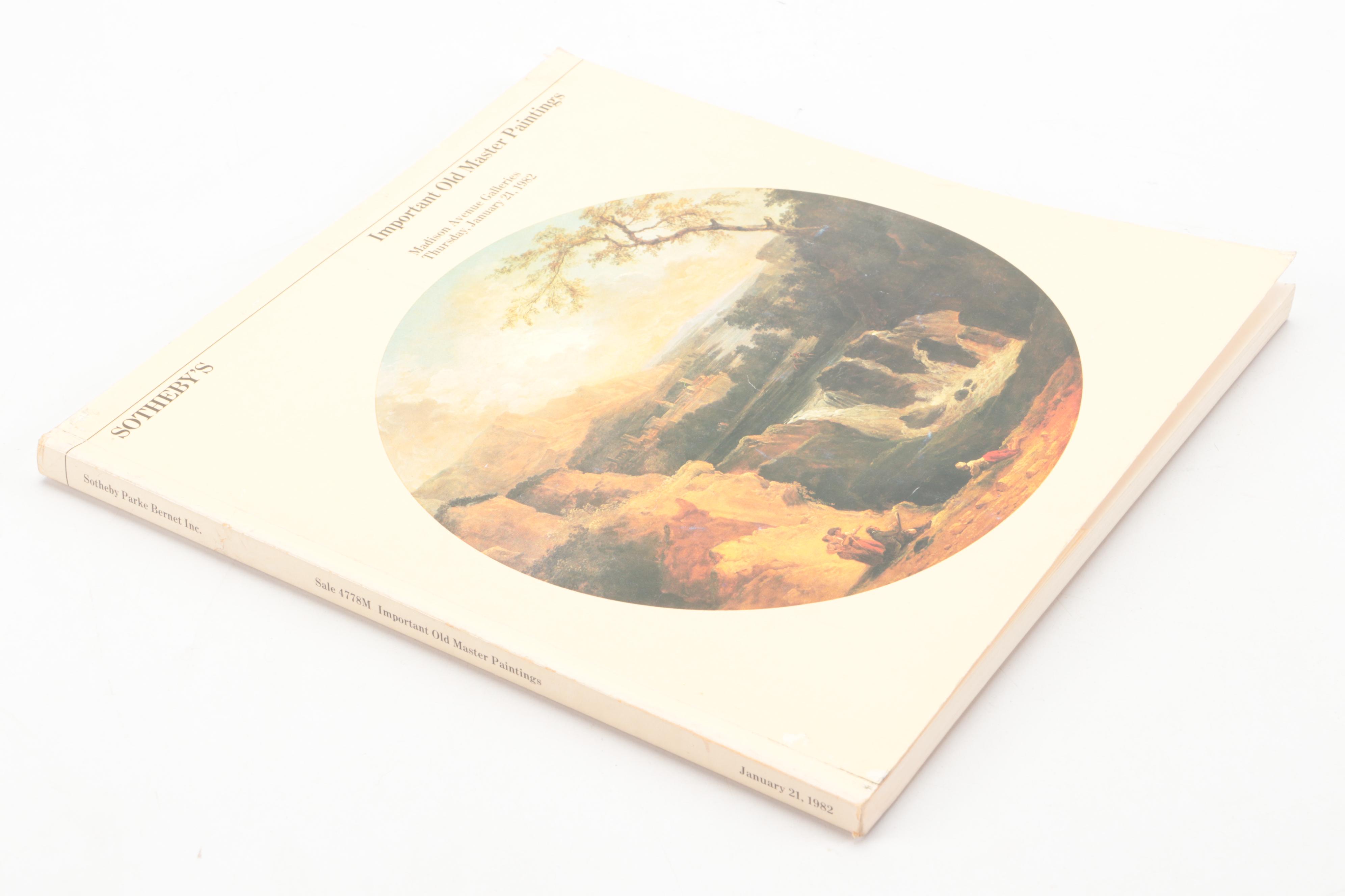 Sotheby's and Christie's Paintings and Drawings Auction Catalogs, Late 20th C.