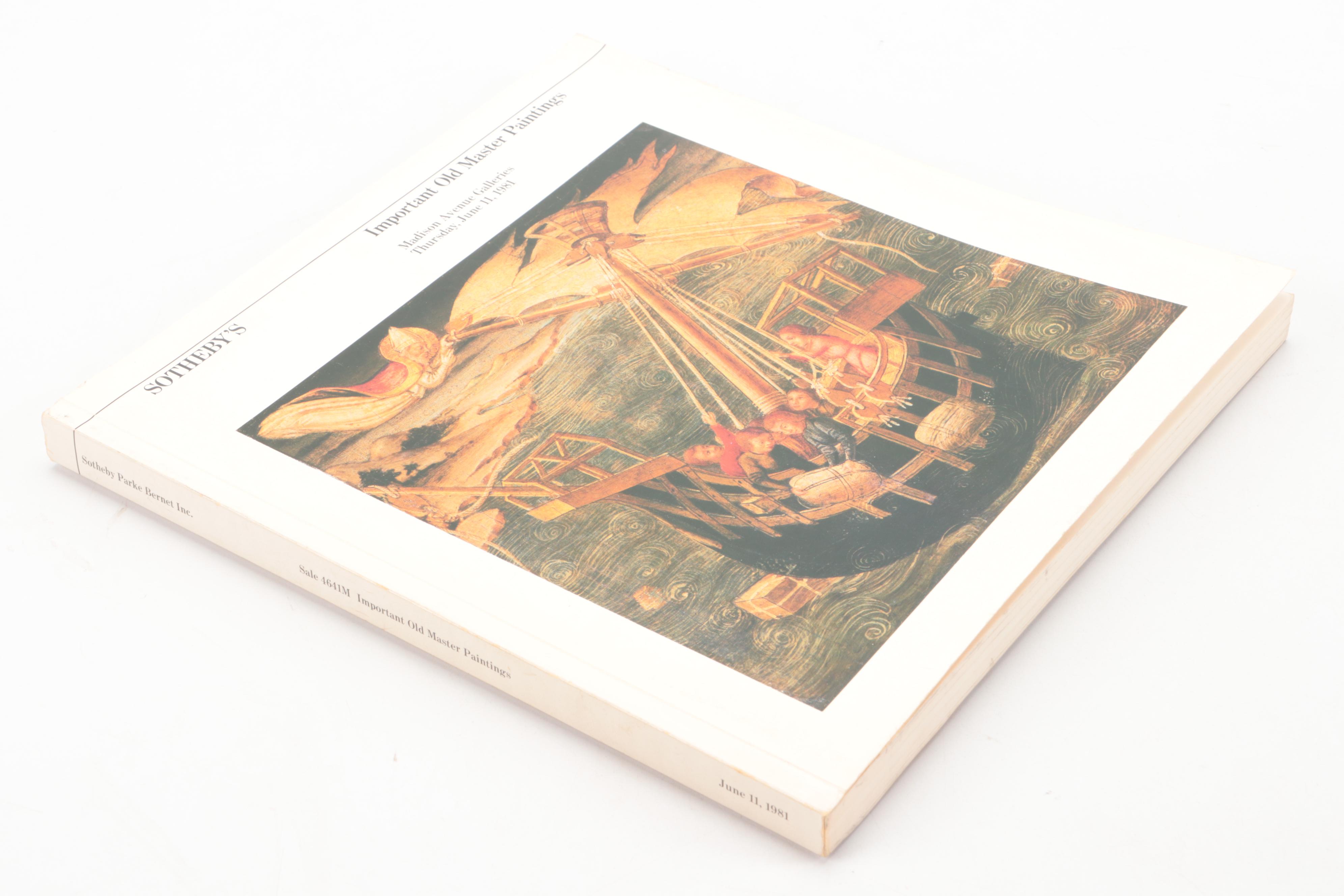 Sotheby's and Christie's Paintings and Drawings Auction Catalogs, Late 20th C.
