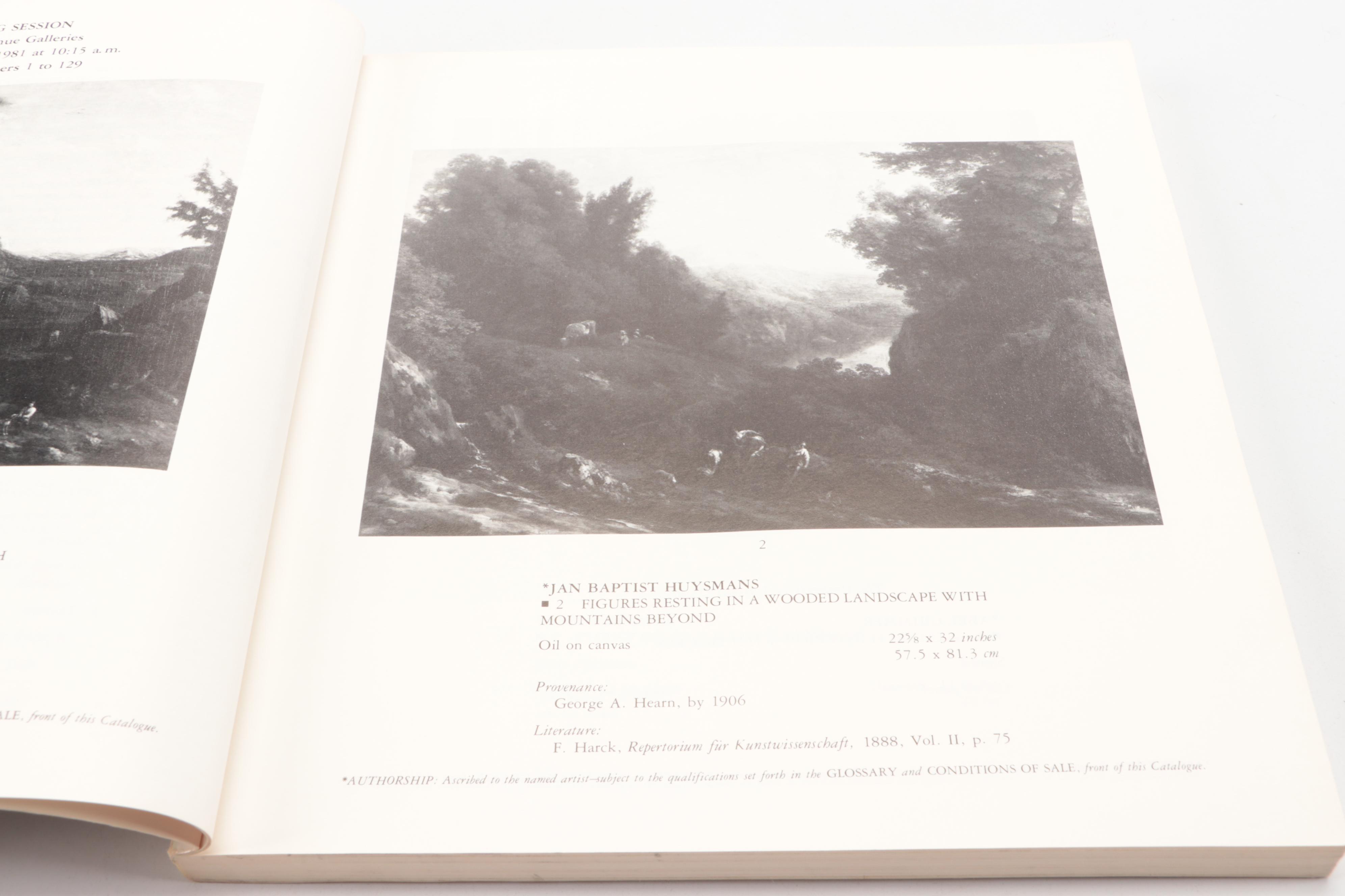 Sotheby's and Christie's Paintings and Drawings Auction Catalogs, Late 20th C.