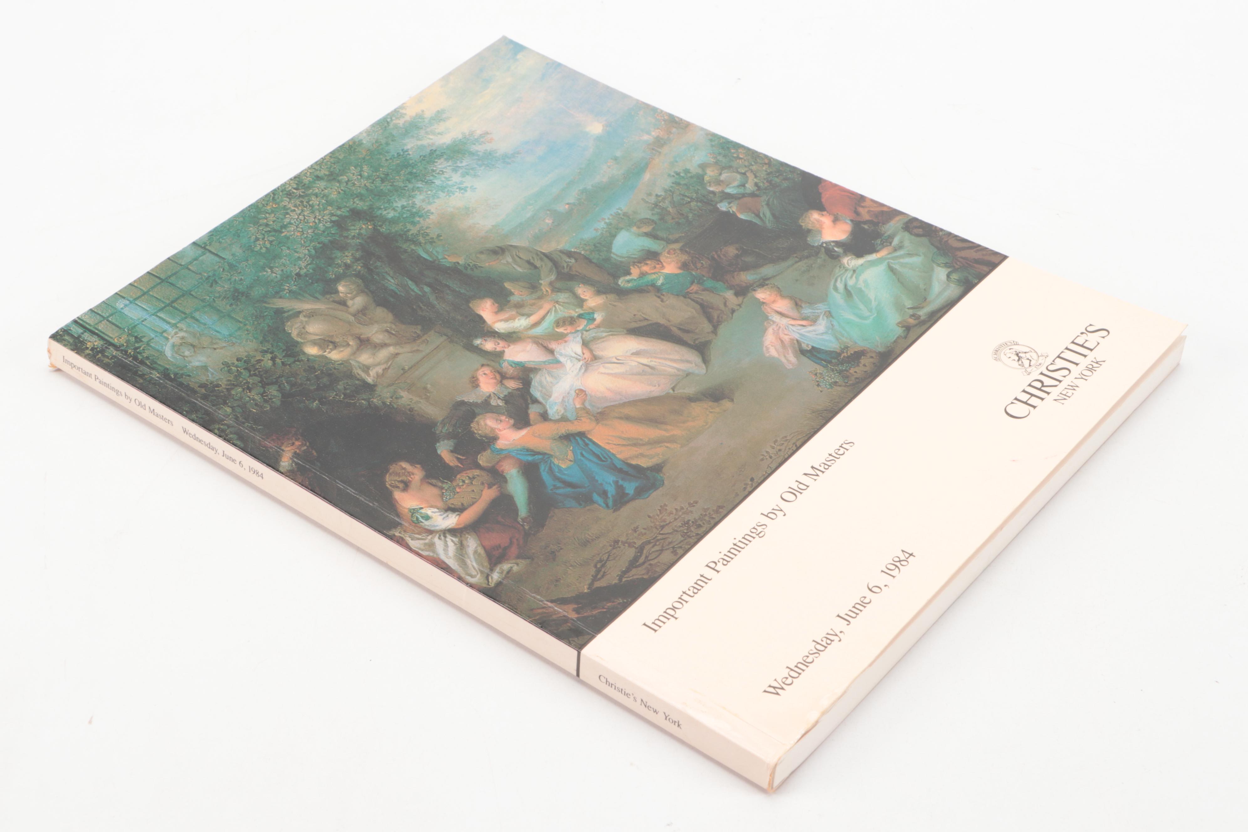Sotheby's and Christie's Paintings and Drawings Auction Catalogs, Late 20th C.