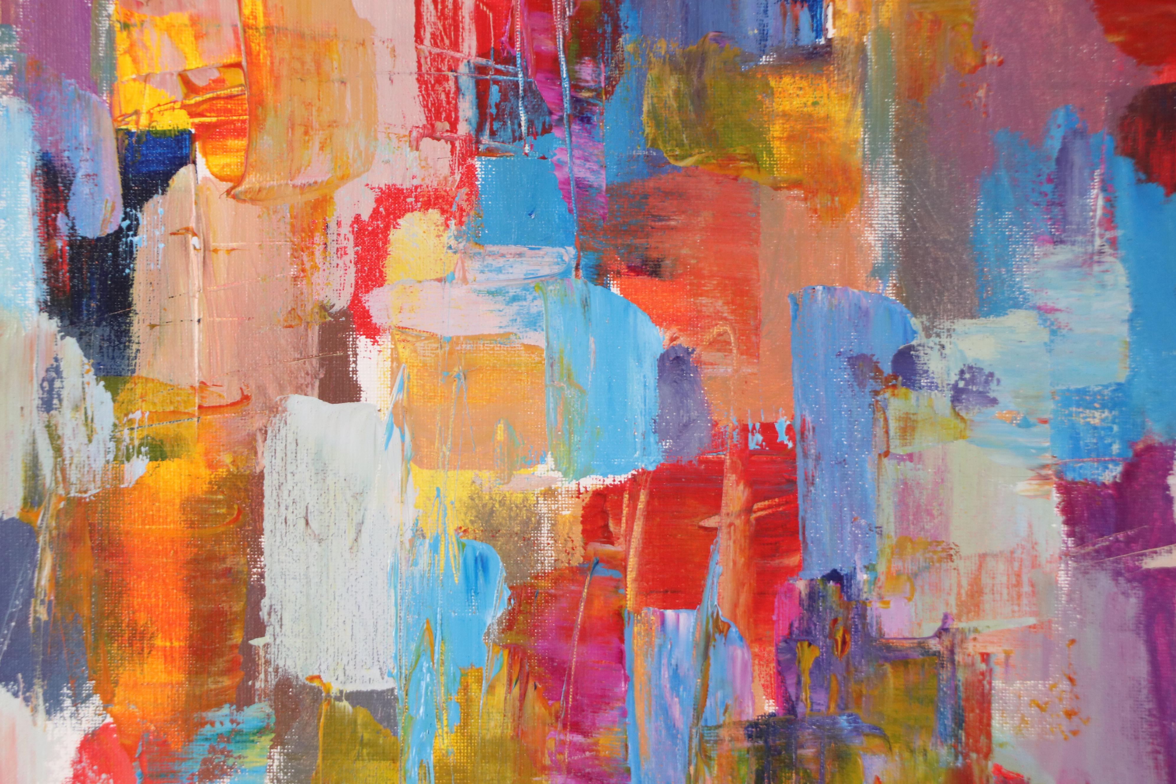 Leif Janek Abstract Acrylic Painting, 21st Century