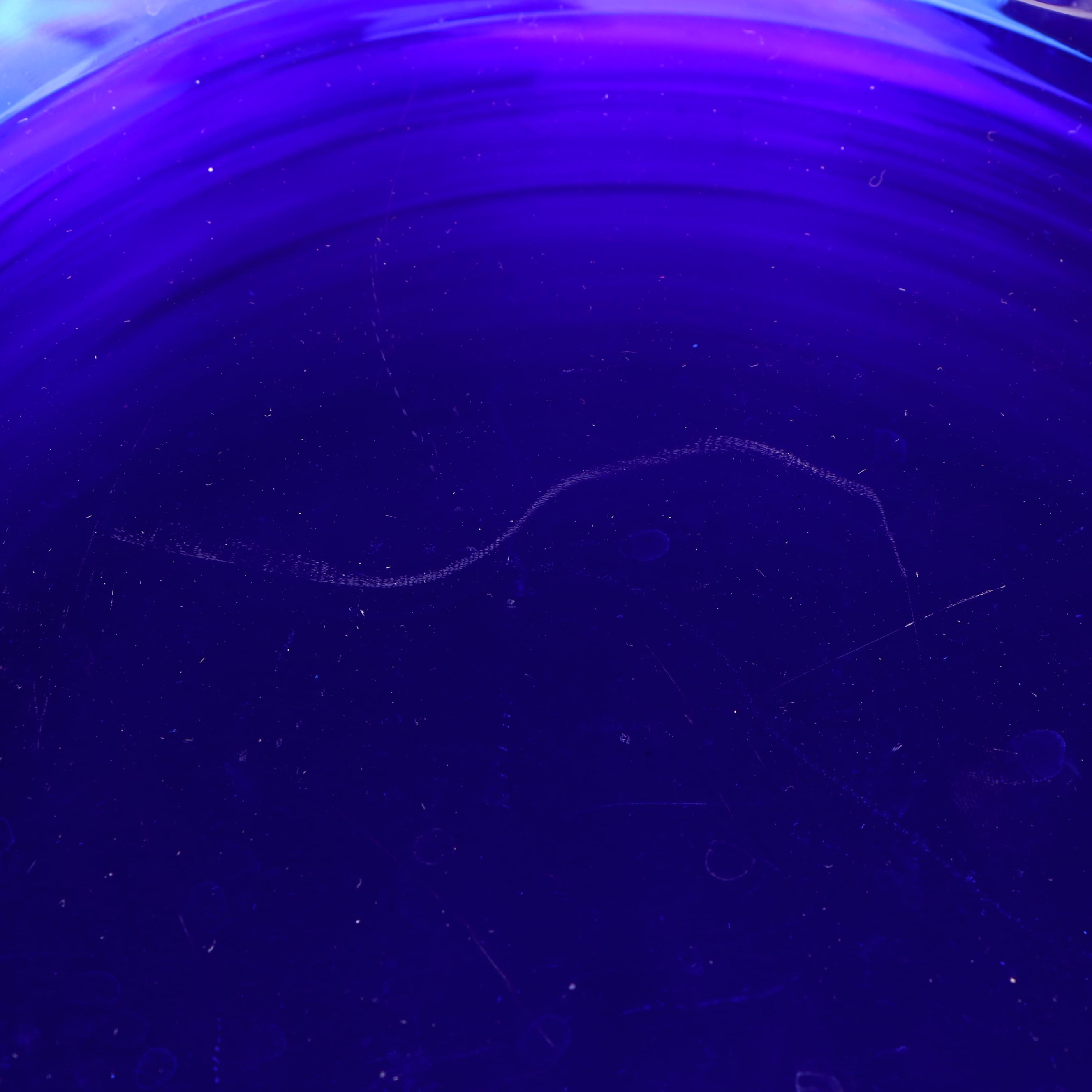 Libbey "Moderno Mediterranean Blue" Glass Dinner Plates