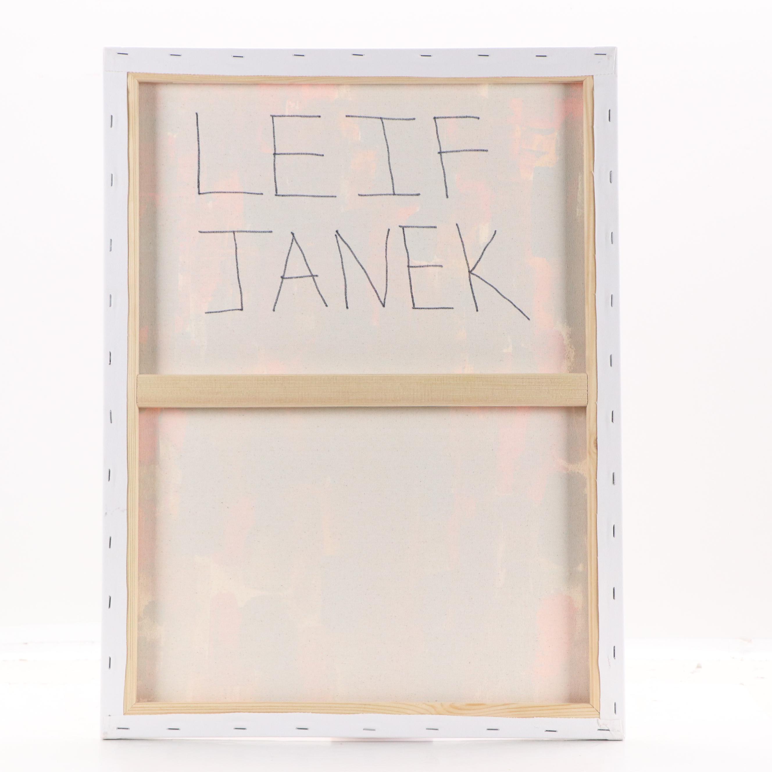 Leif Janek Abstract Acrylic Painting, 21st Century
