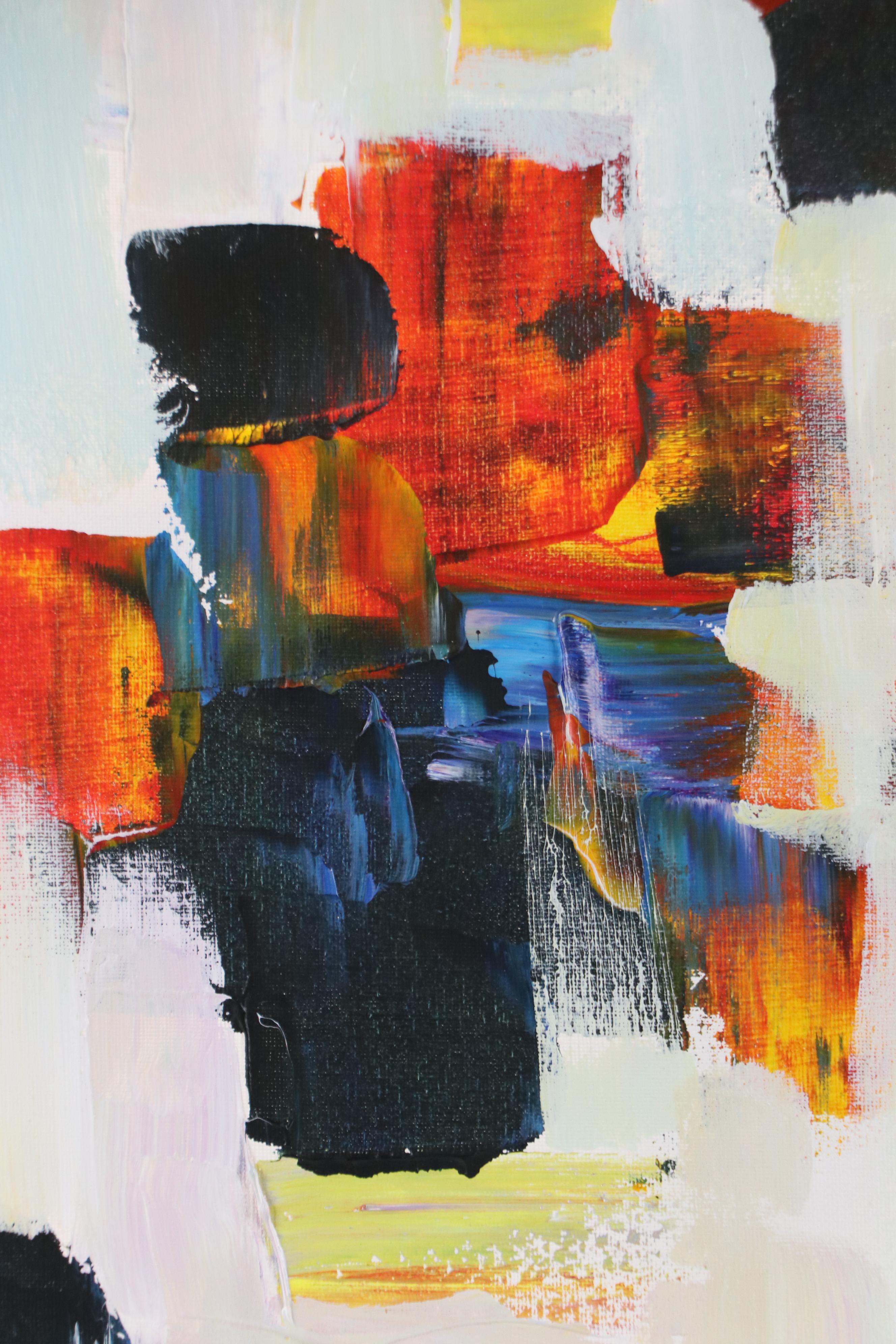 Leif Janek Abstract Acrylic Painting, 21st Century