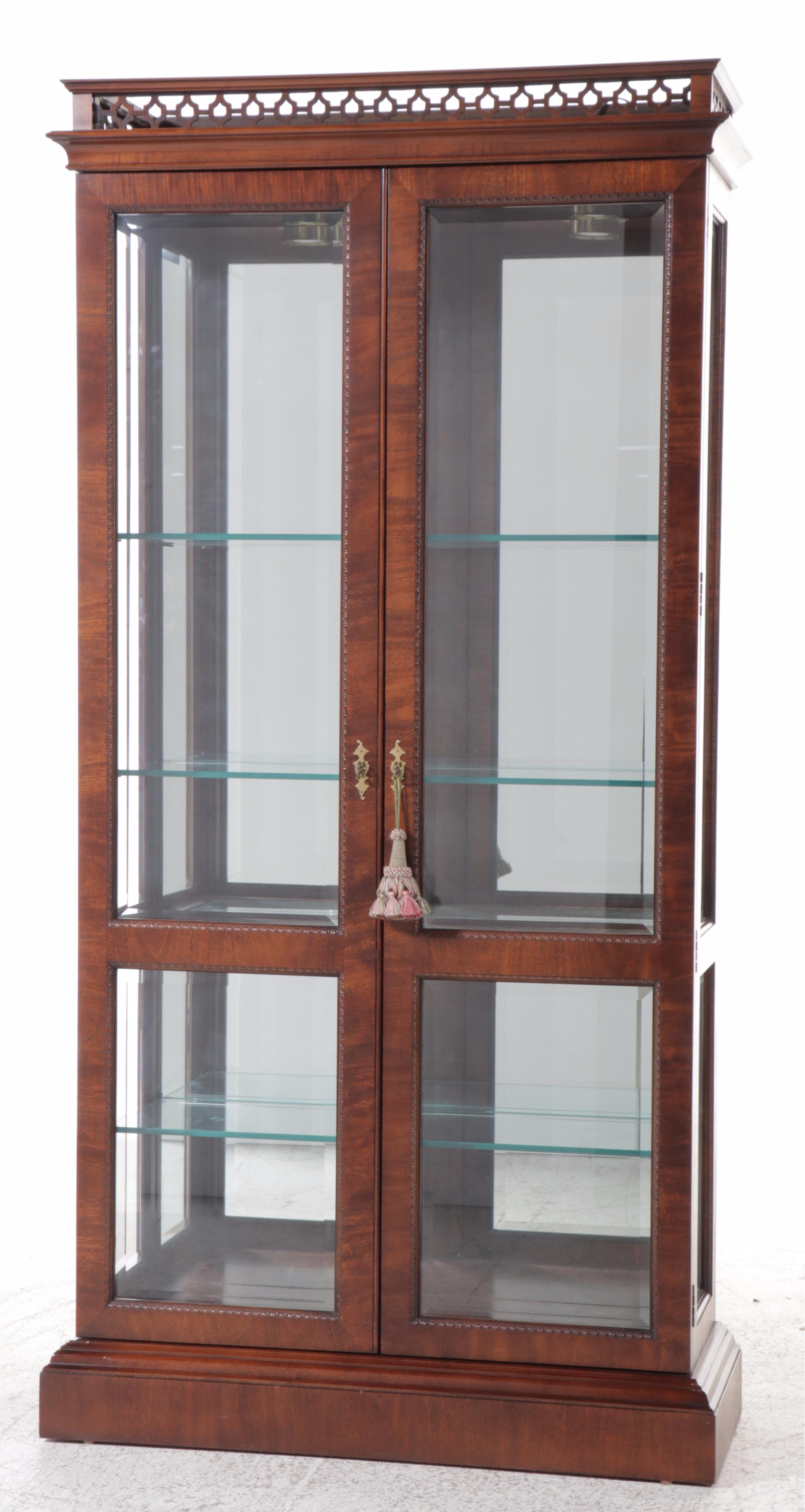 Chippendale Style Mahogany China Cabinet