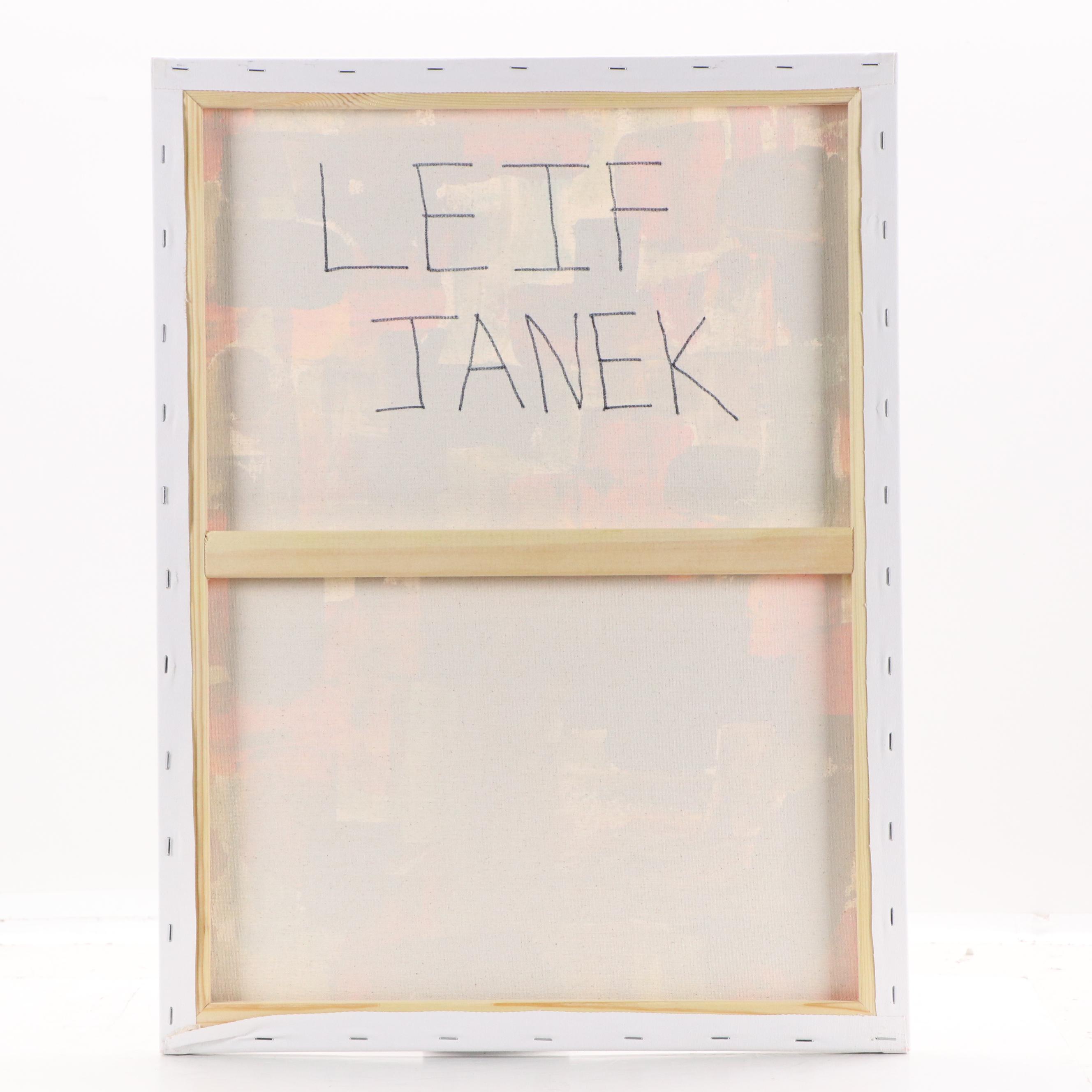 Leif Janek Abstract Acrylic Painting, 21st Century
