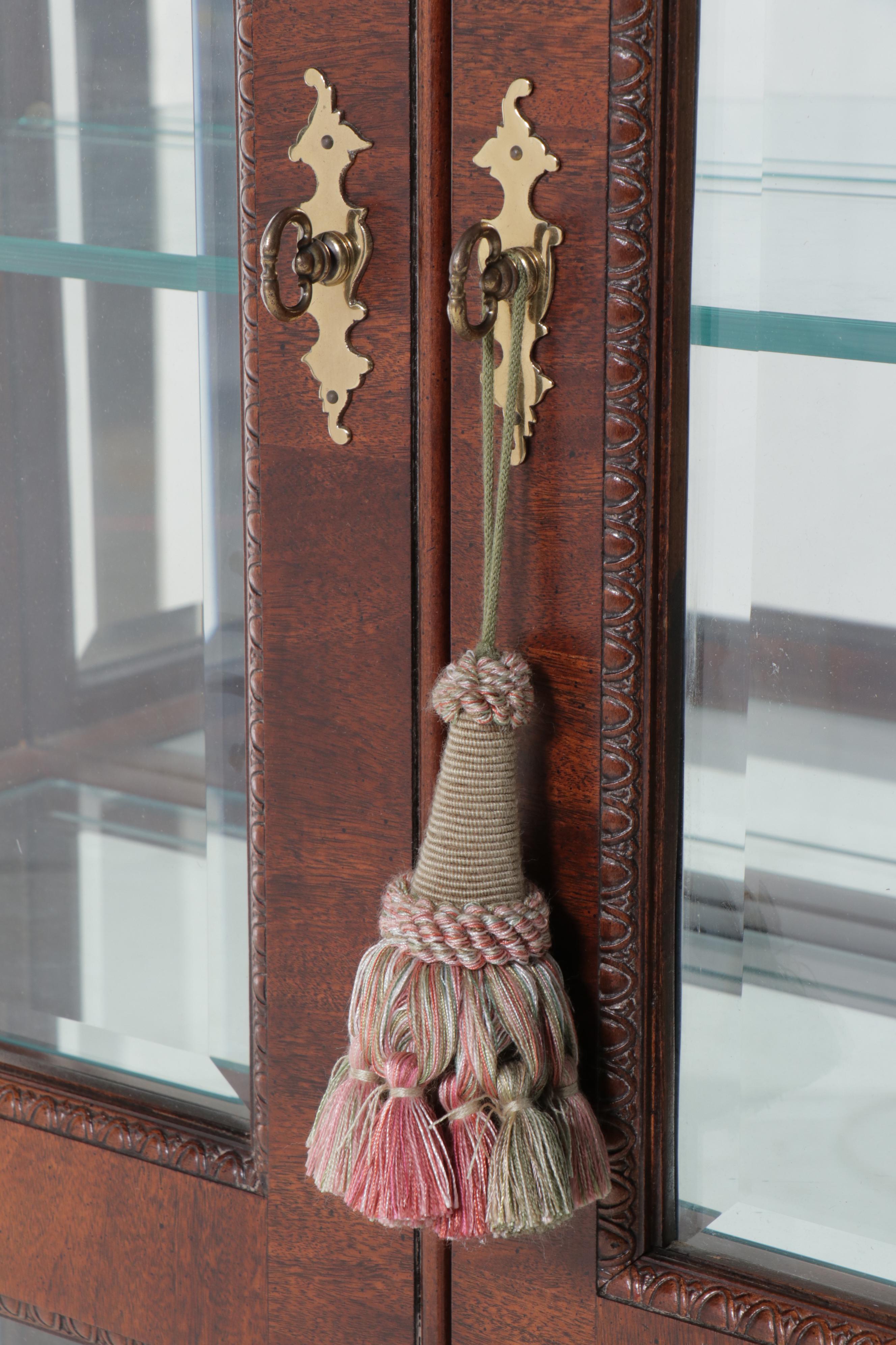 Chippendale Style Mahogany China Cabinet