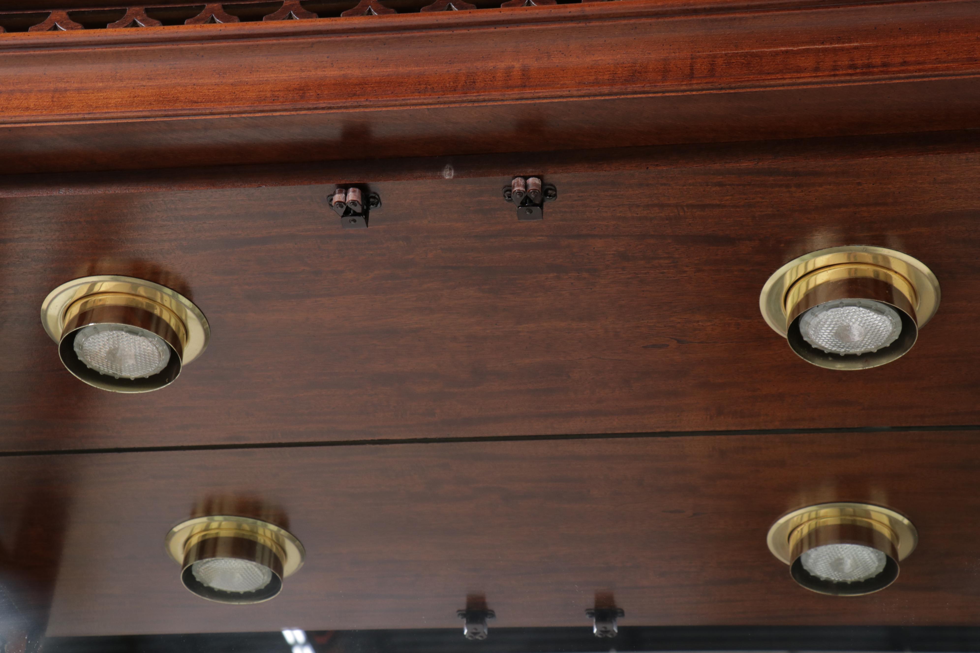 Chippendale Style Mahogany China Cabinet