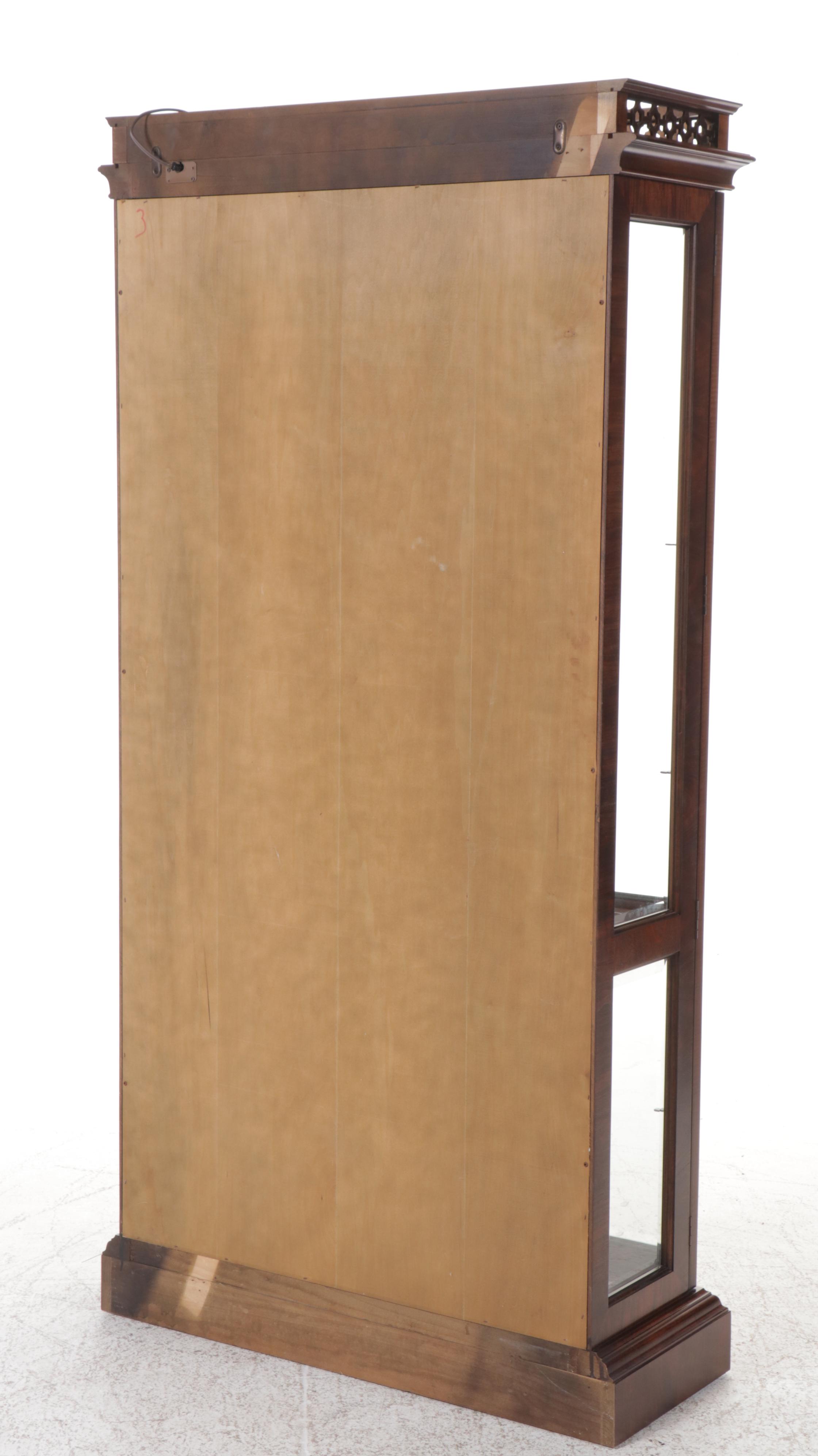 Chippendale Style Mahogany China Cabinet