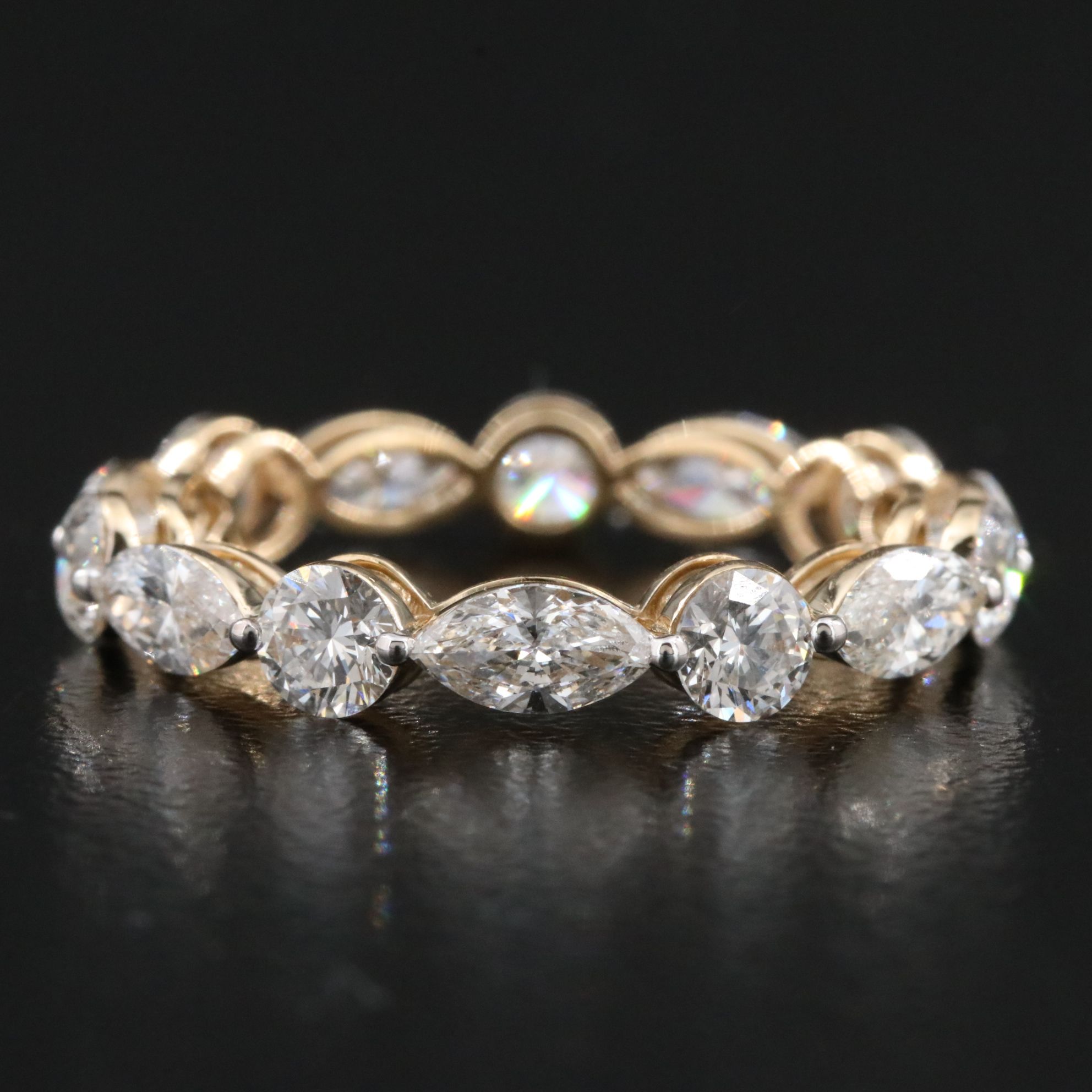 14K 2.80 CTW Lab Grown Diamond Eternity Band