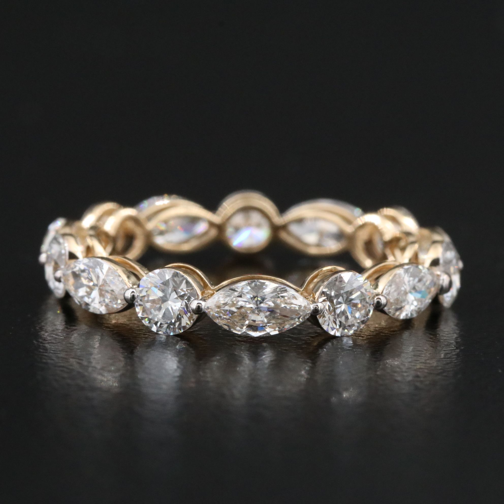 14K 2.80 CTW Lab Grown Diamond Eternity Band