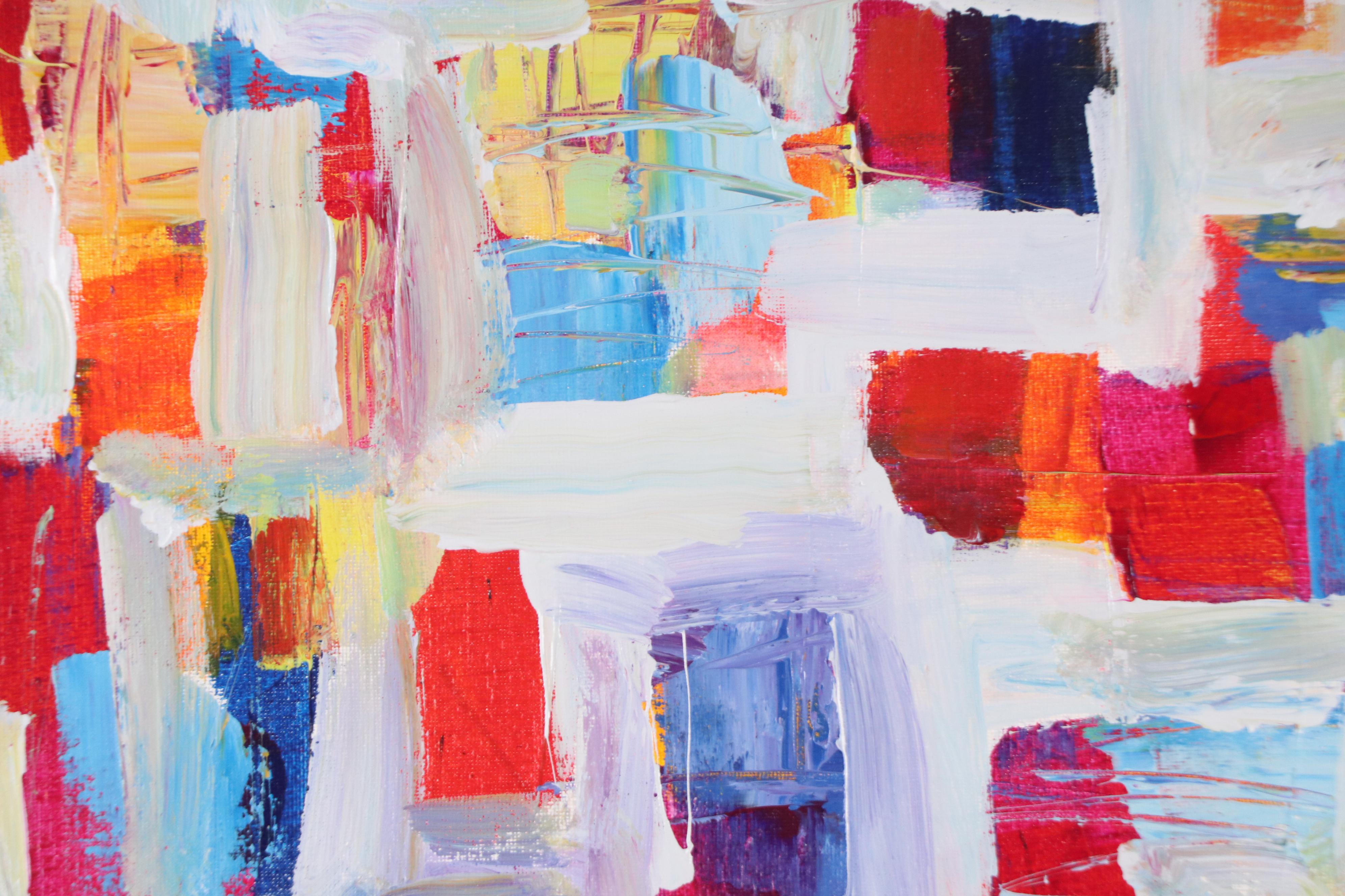 Leif Janek Abstract Acrylic Painting, 21st Century