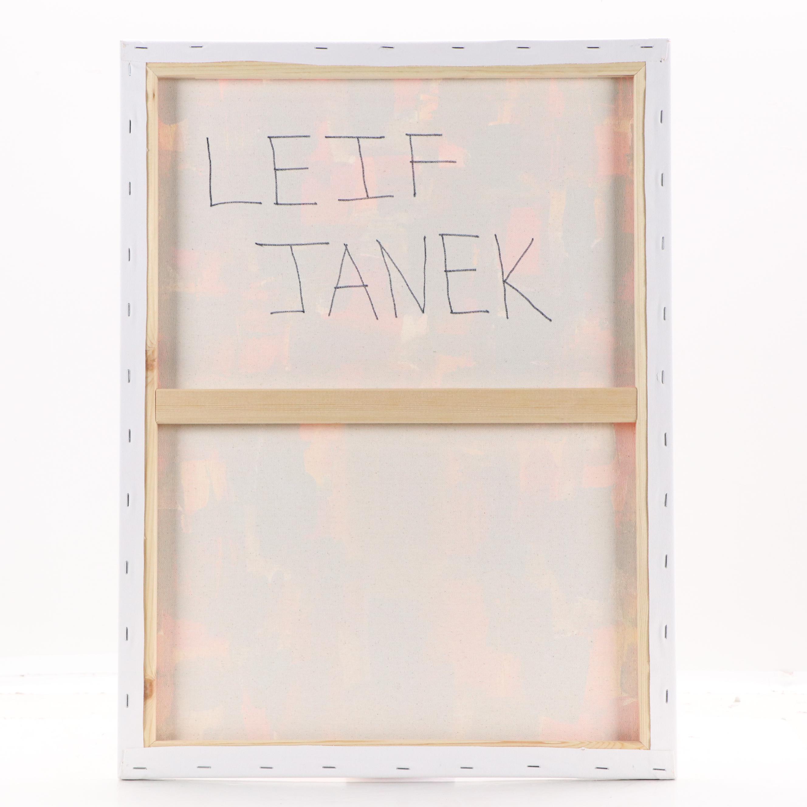 Leif Janek Abstract Acrylic Painting, 21st Century