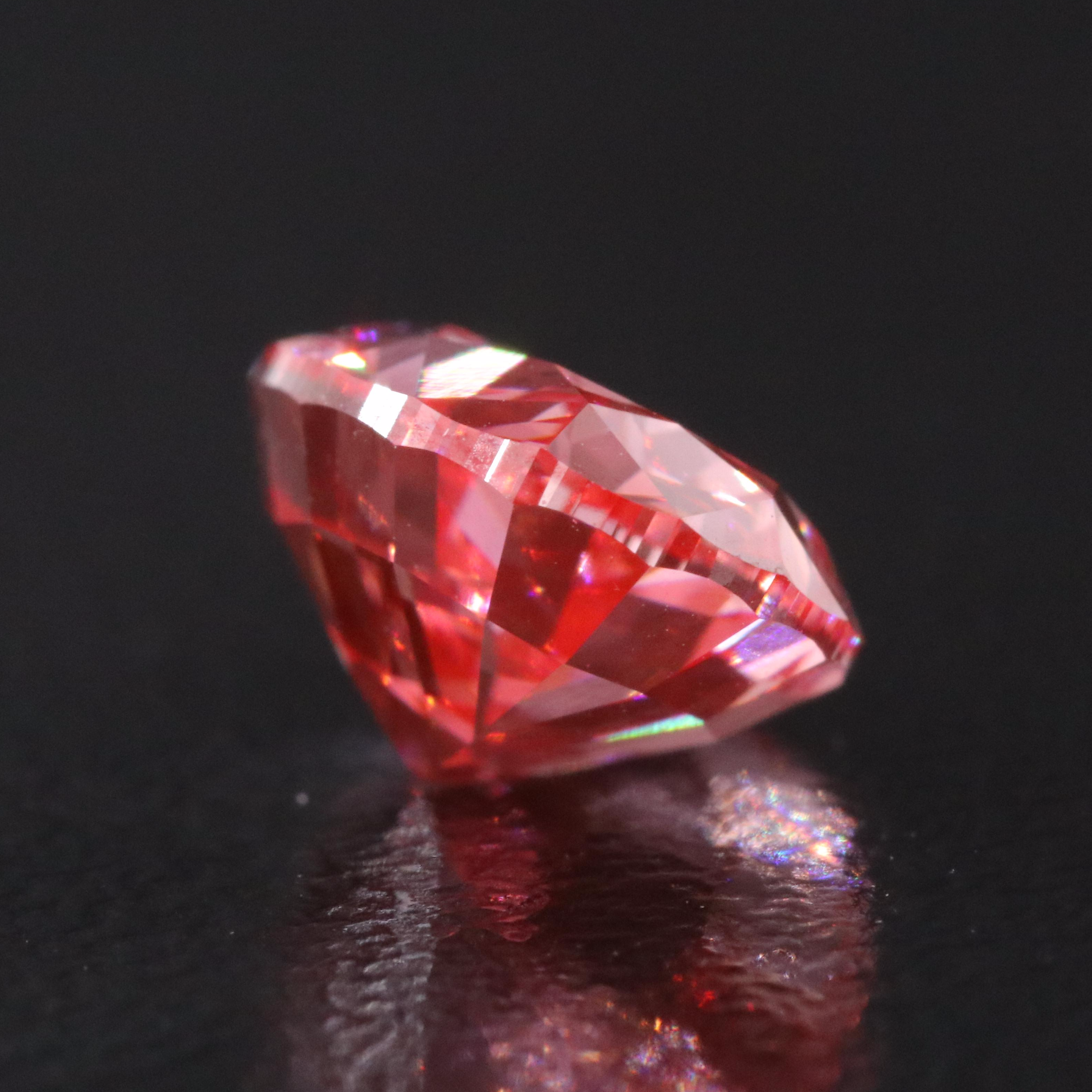 Loose 2.66 CT Fancy Pink Lab Grown Diamond