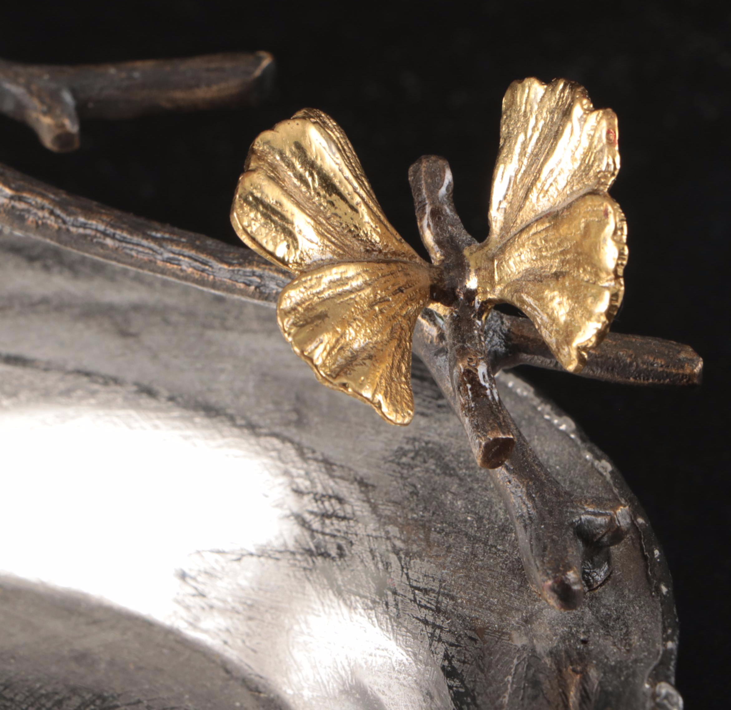 Michael Aram "Butterfly Ginkgo" Metal Bowl with Other Table Accessories and Ware