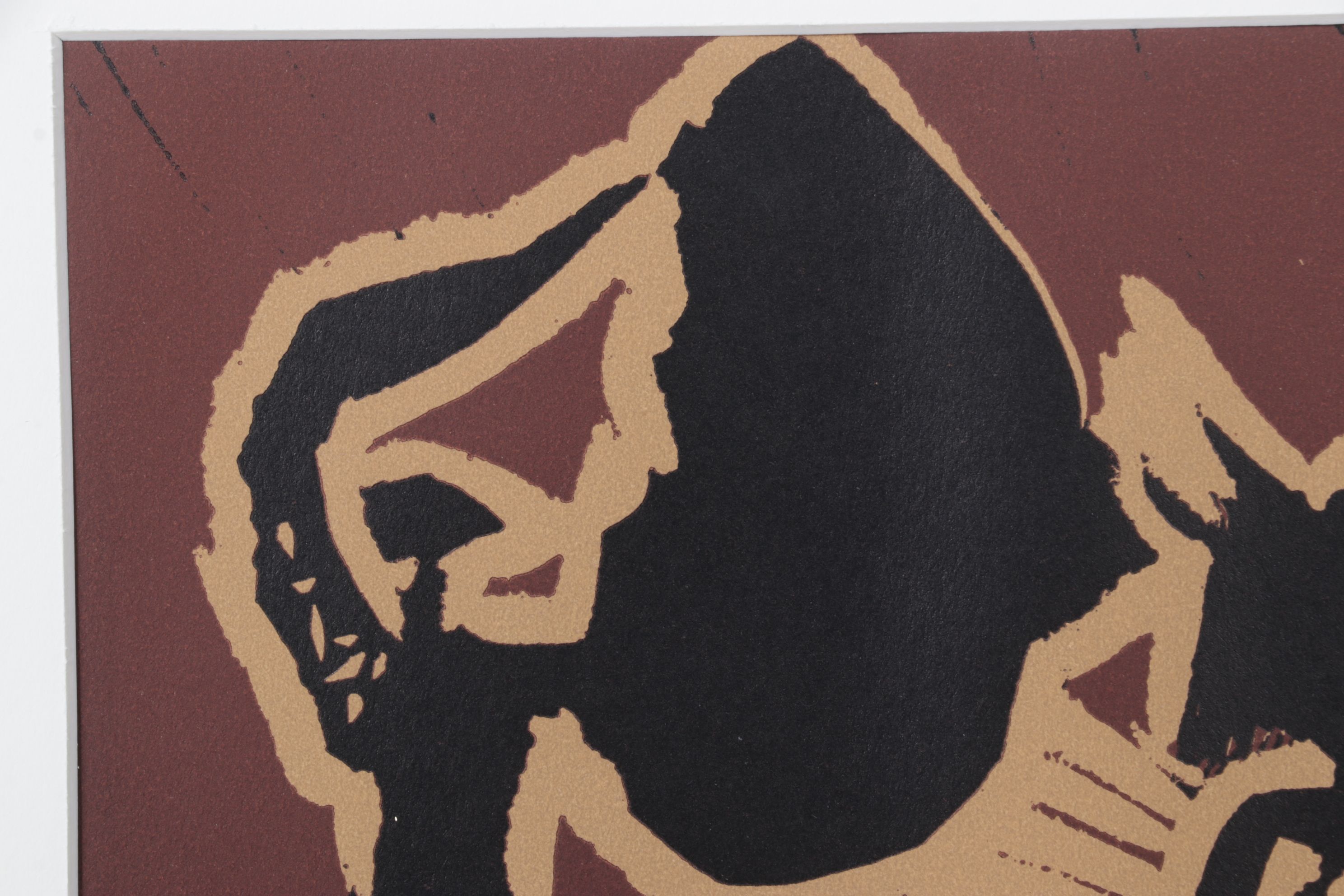 Pablo Picasso Linoleum Cut "Bull Charging a Capa," 1962