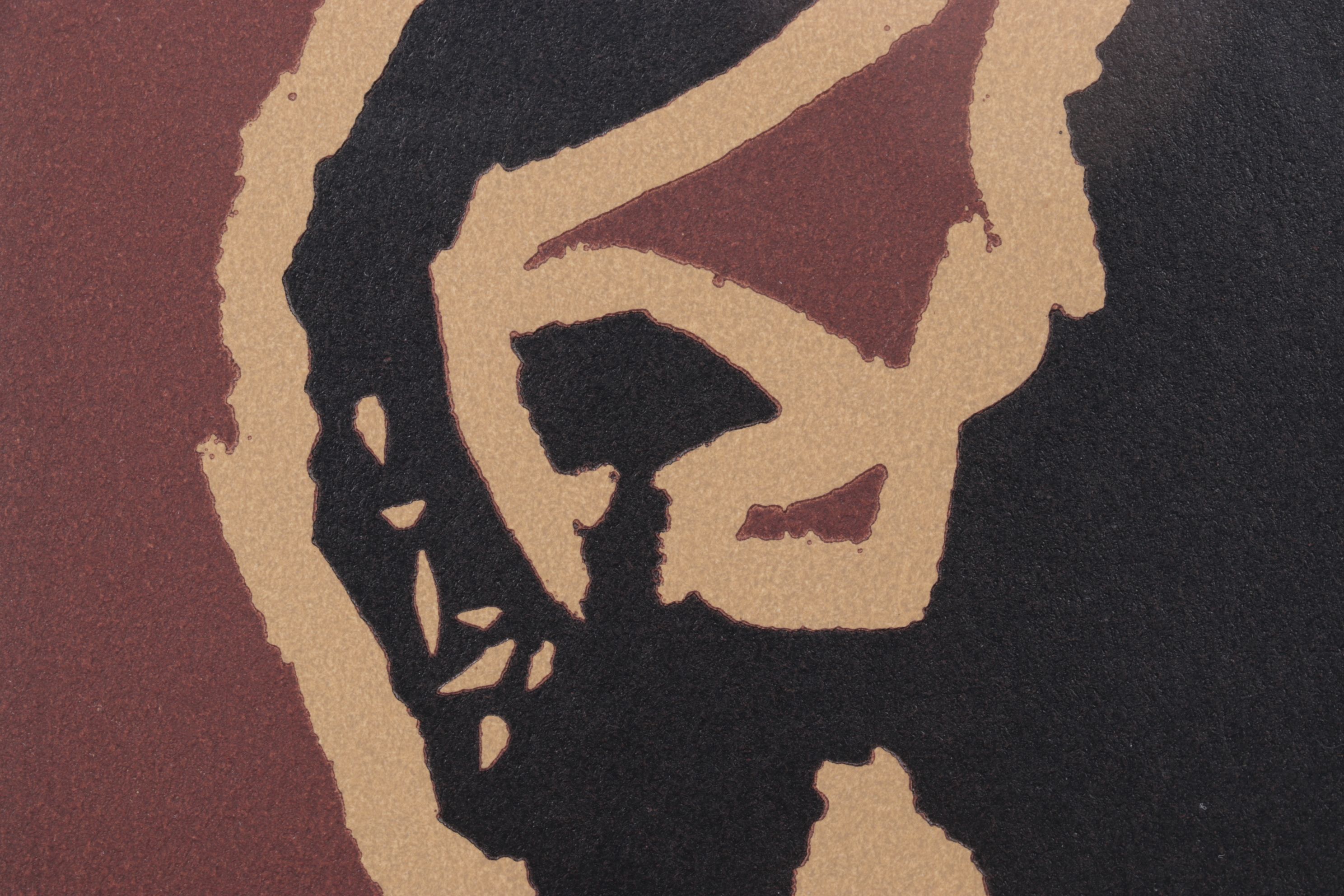 Pablo Picasso Linoleum Cut "Bull Charging a Capa," 1962