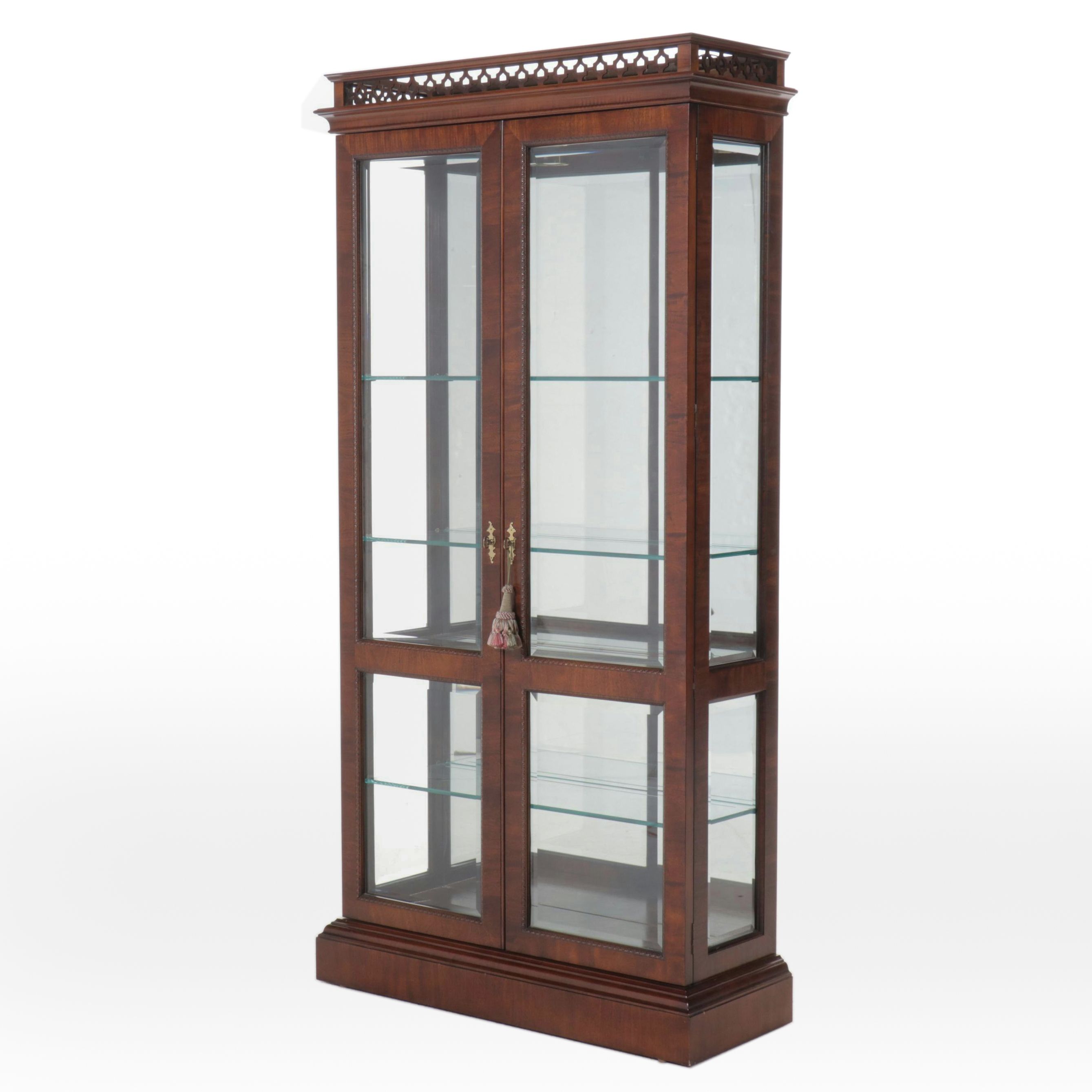 Chippendale Style Mahogany China Cabinet
