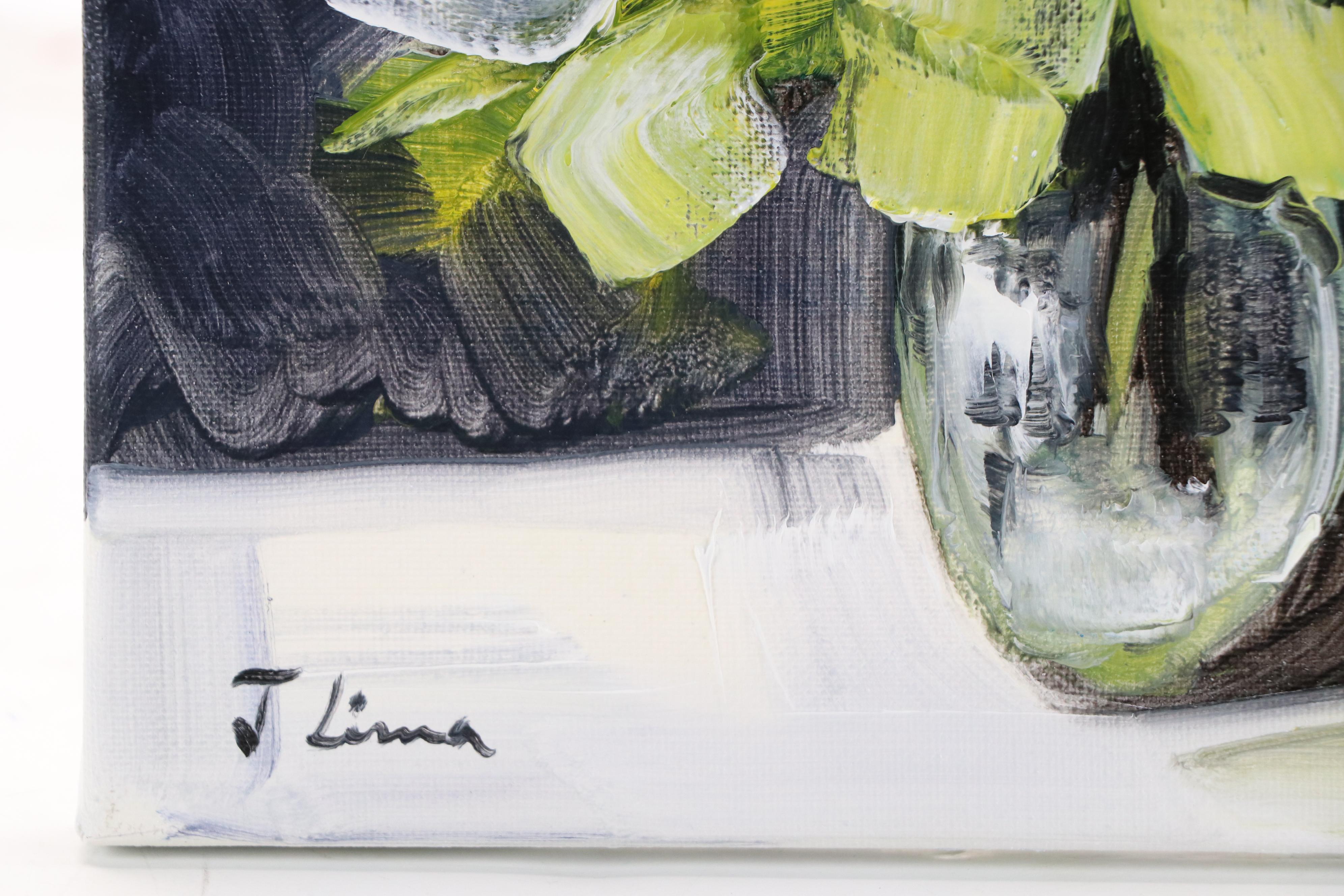 José M. Lima Floral Still Life Oil Painting, 2025